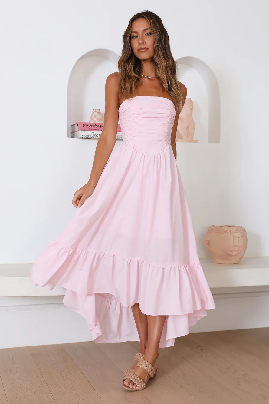 Love In The Summer Maxi Dress Pink - luluinthesky