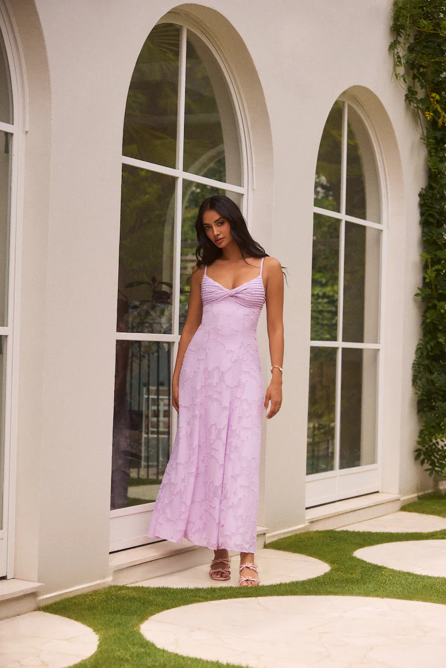 Habita Maxi Dress Lilac - luluinthesky