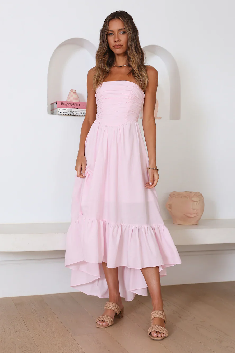 Love In The Summer Maxi Dress Pink - luluinthesky