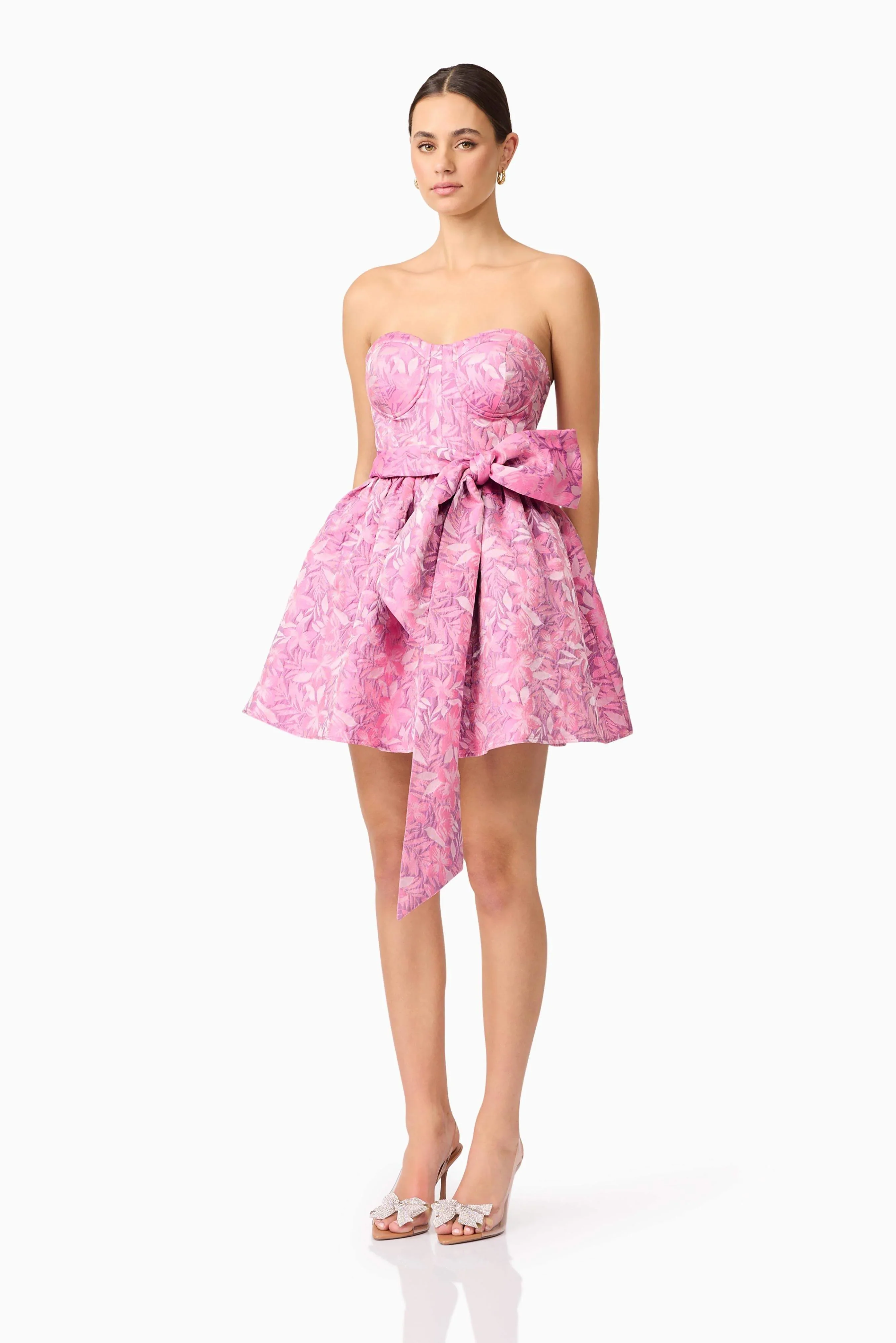 Nadeen A-Line Mini Dress in Pink - luluinthesky