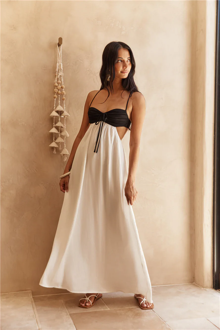 Sun kissed Sands Maxi Dress White - luluinthesky