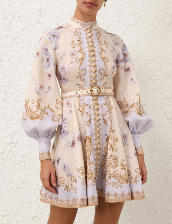 Hypnotic Buttoned Mini Dress - luluinthesky