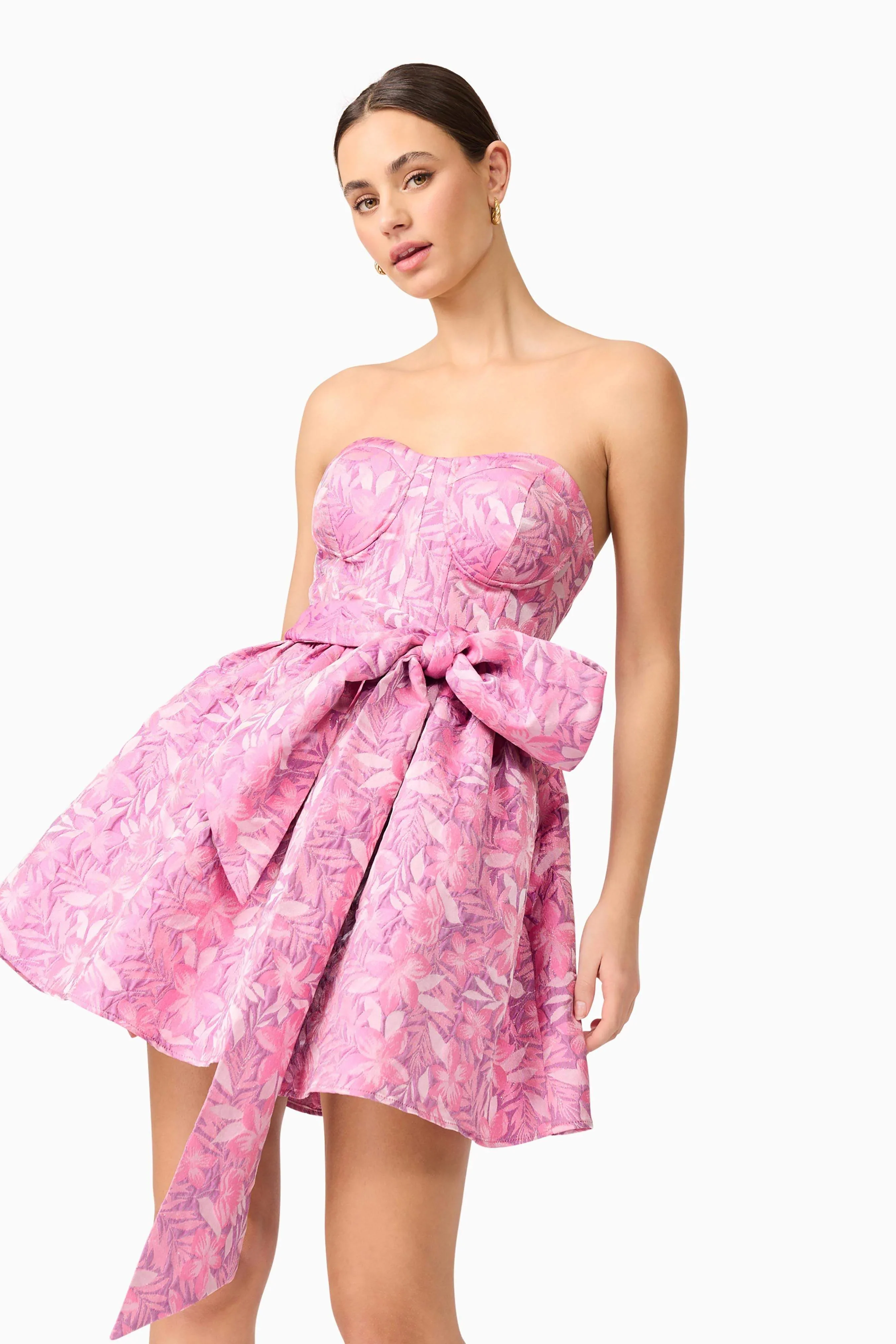 Nadeen A-Line Mini Dress in Pink - luluinthesky