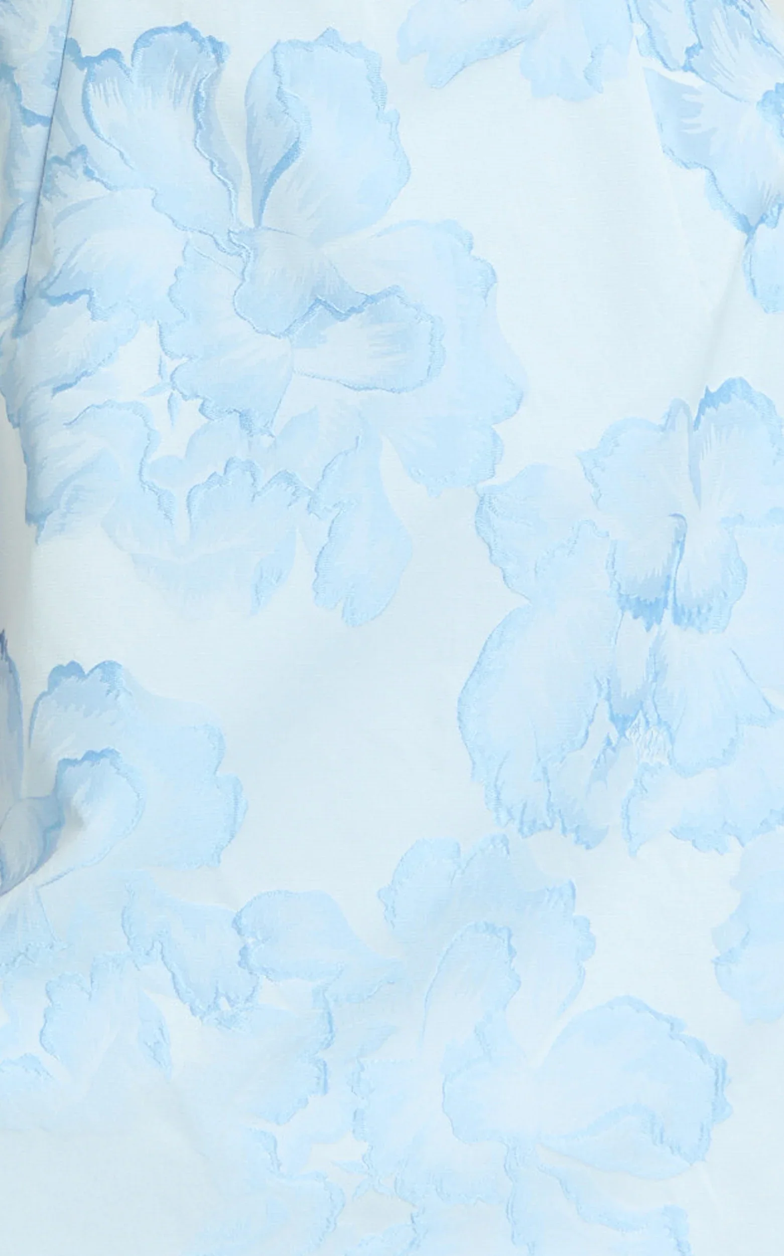 Gabbie Mini Dress Jacquard Halter Fit And Flare Dress in Blue - luluinthesky