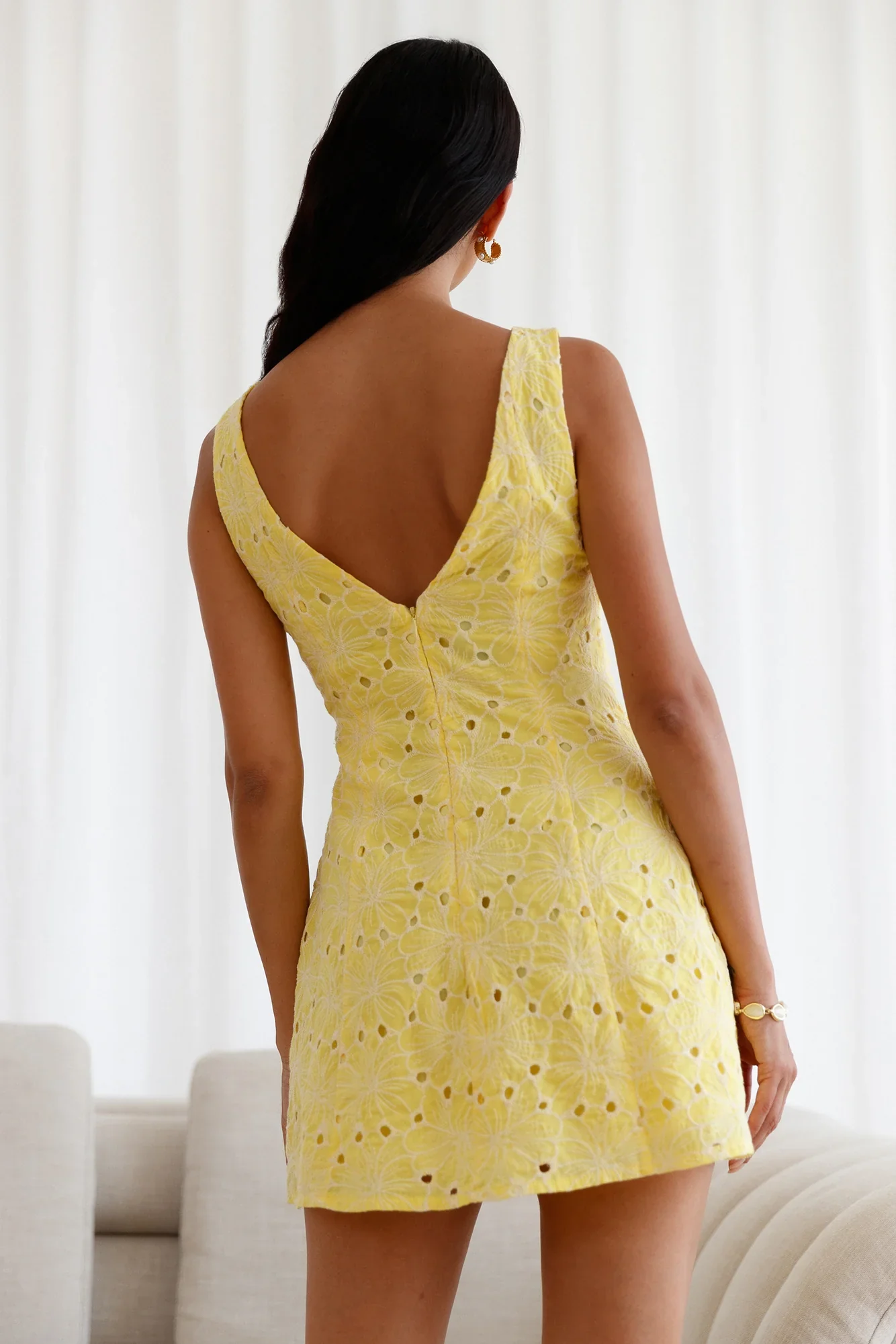 Wonderous Moment Mini Dress Yellow - luluinthesky