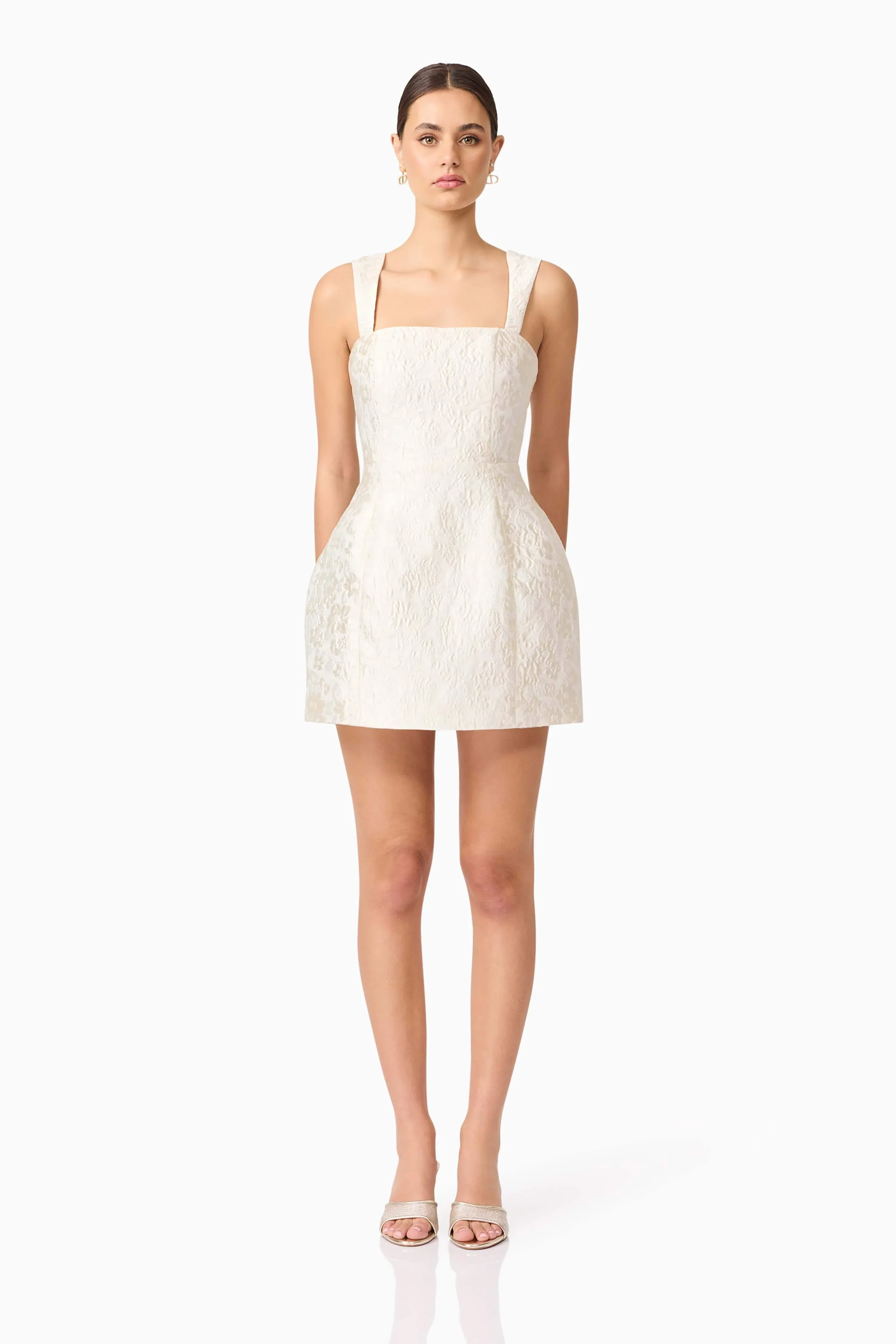 Galadirel Mini Dress in White - luluinthesky