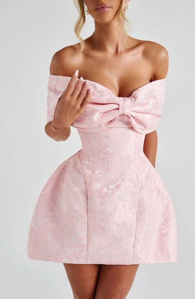 Raquel Mini Dress - Blush - luluinthesky
