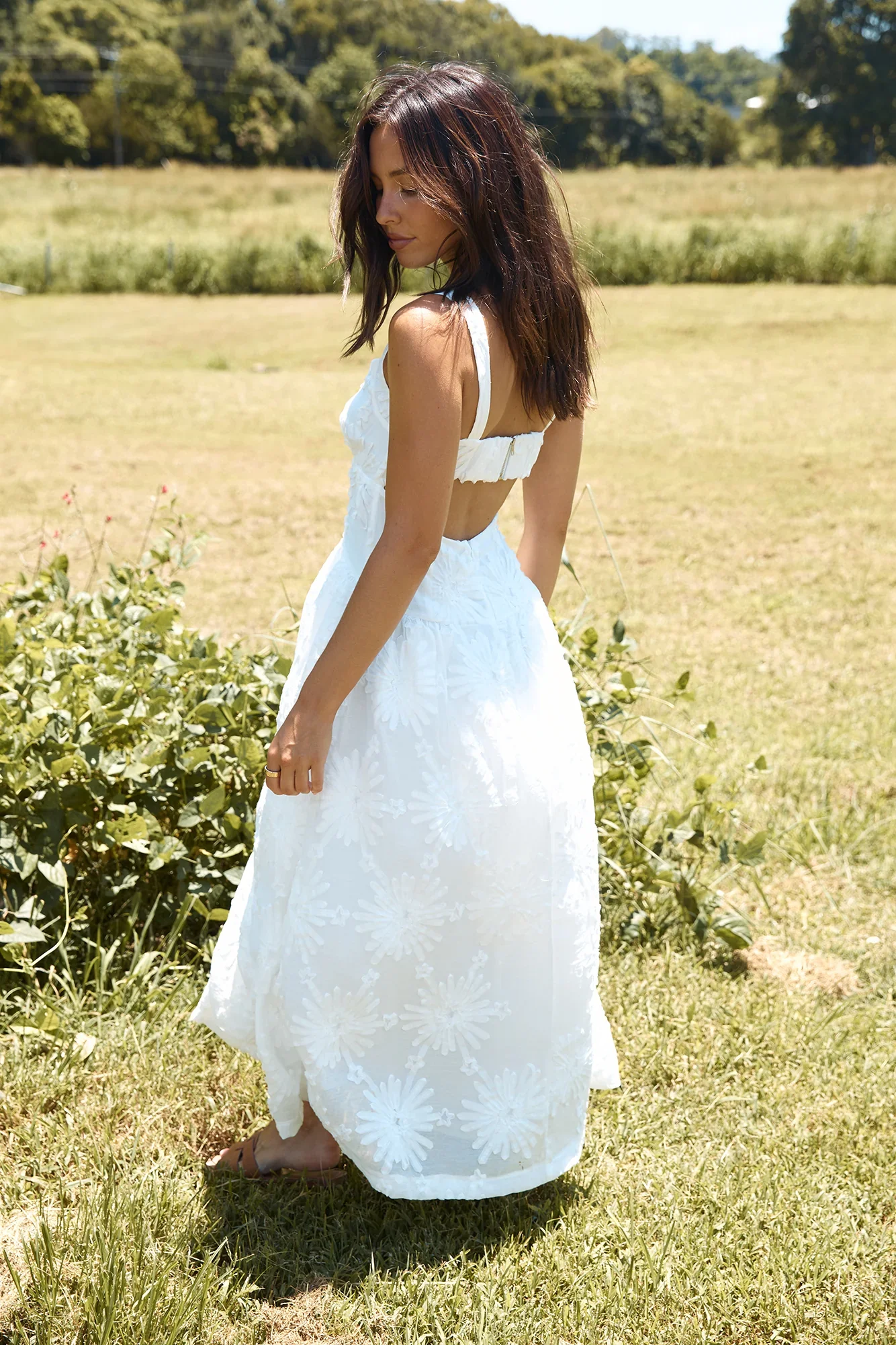 Porcelain Princess Maxi Dress White - luluinthesky
