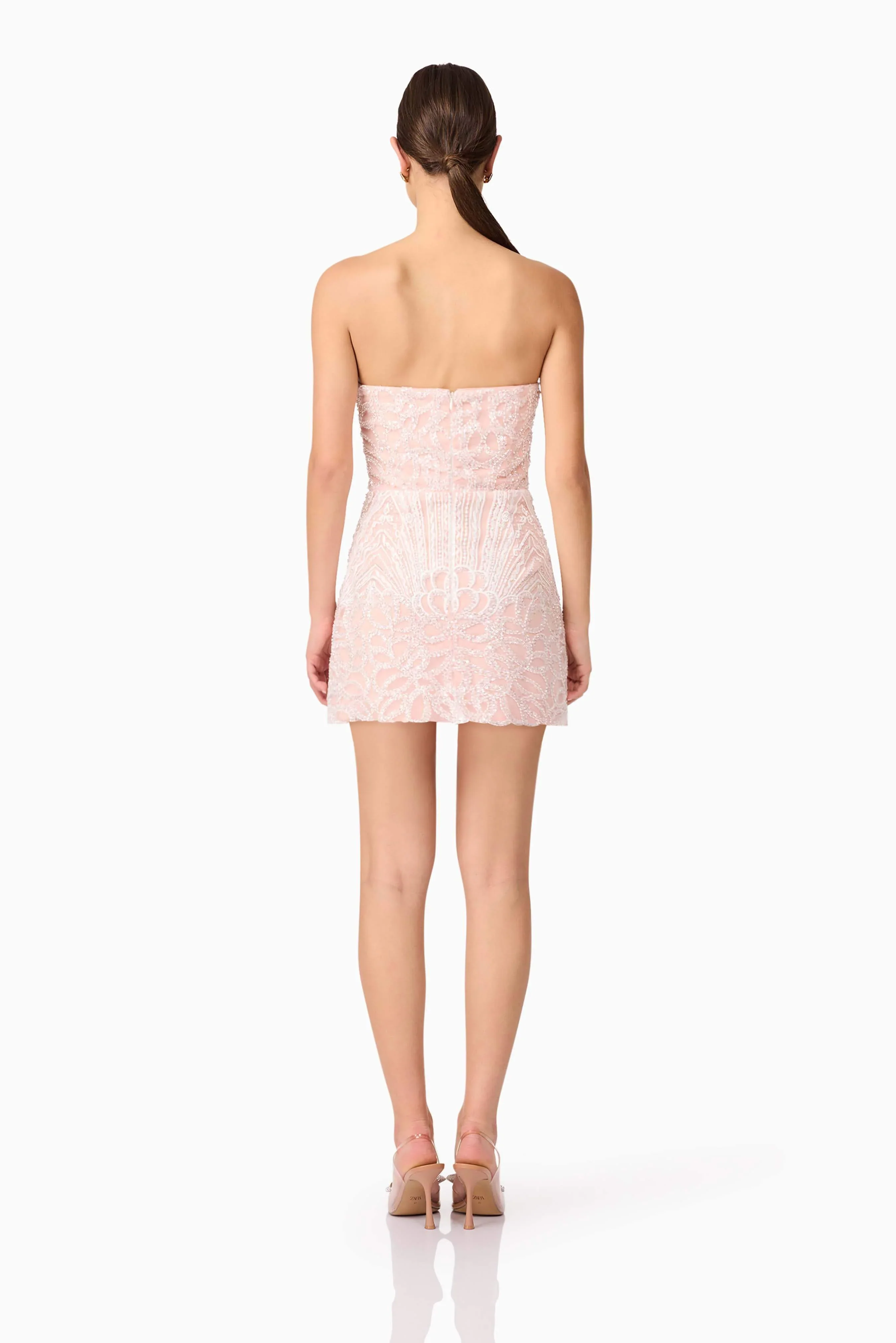 Kiki Strapless Mini Dress in Pink - luluinthesky
