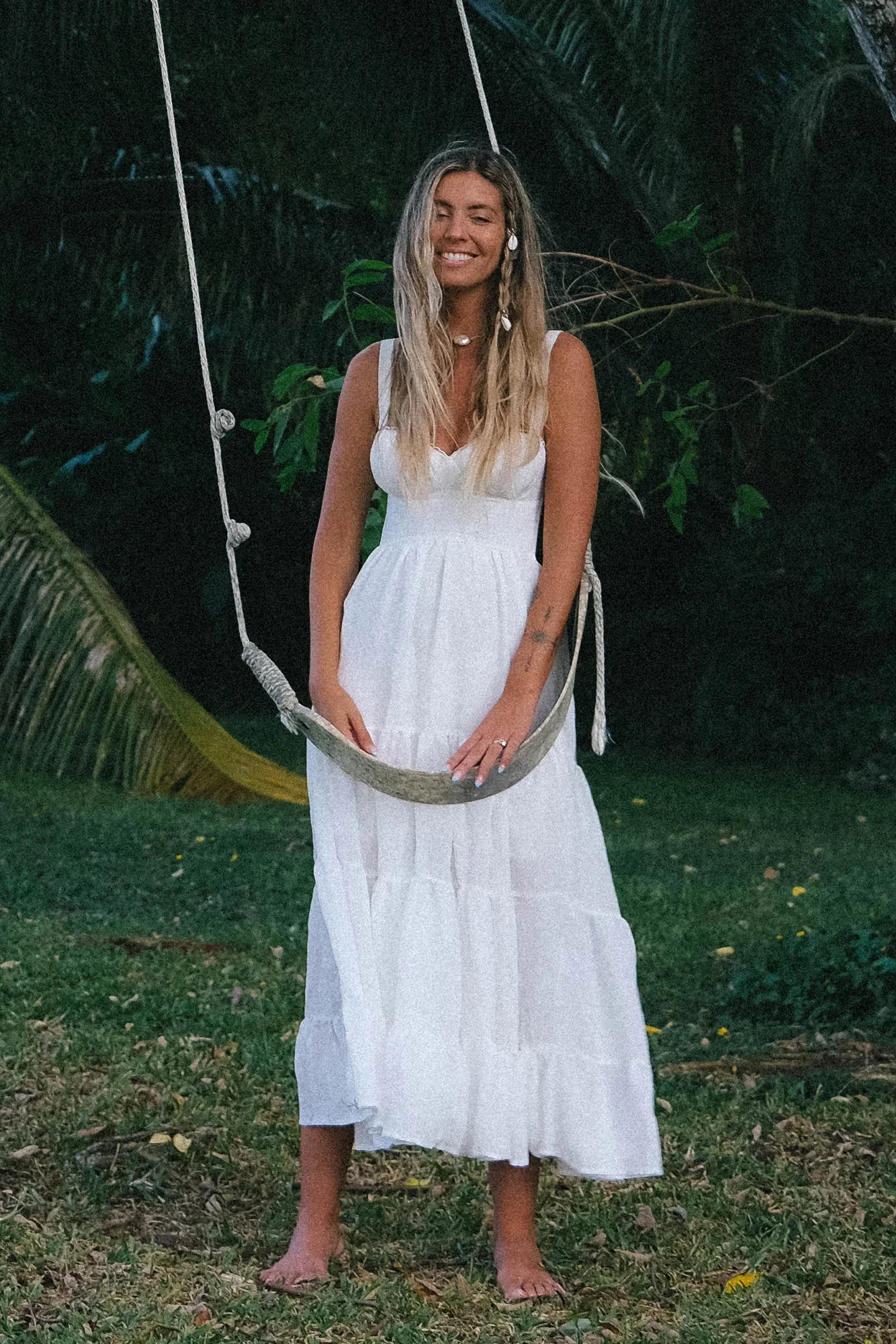 Somebody New Midi Dress White - luluinthesky