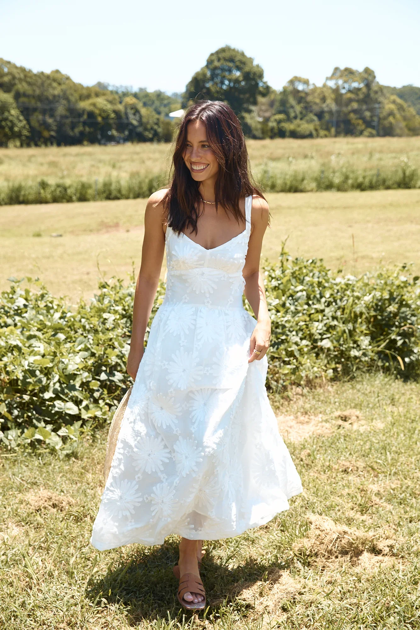 Porcelain Princess Maxi Dress White - luluinthesky