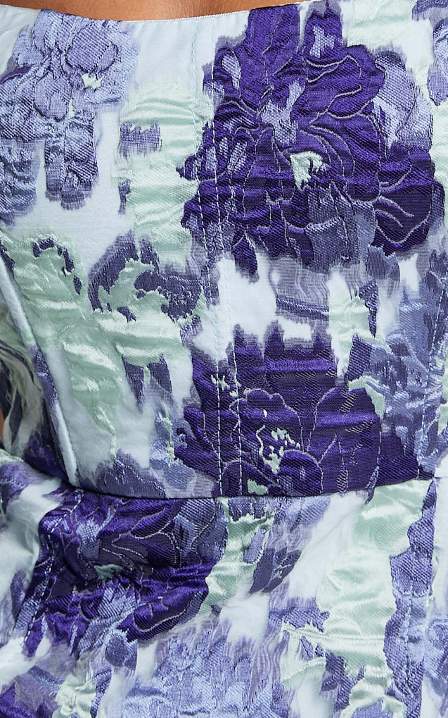 Brailey Mini Dress Strapless Dress in Wisteria - luluinthesky