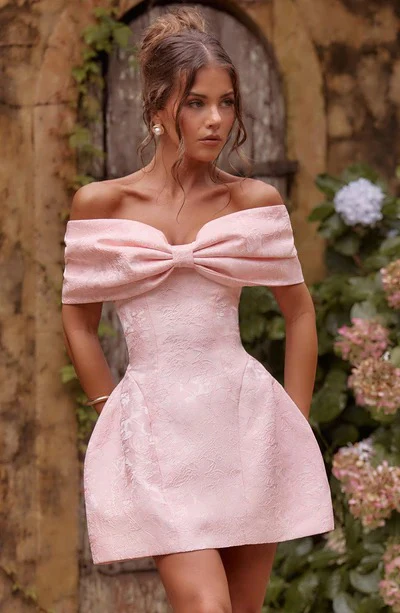 Raquel Mini Dress - Blush - luluinthesky