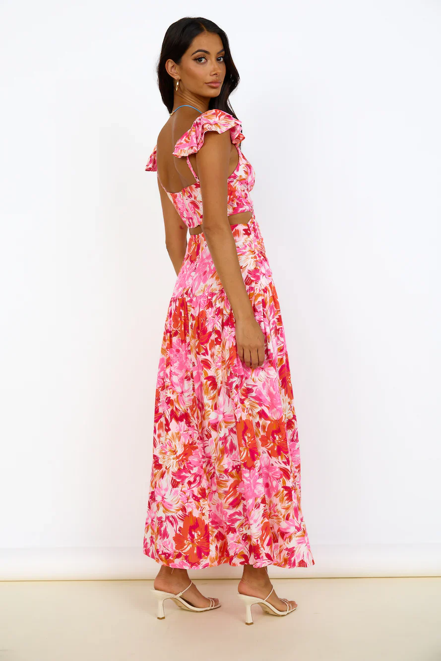 Life Of The Party Maxi Dress Pink - luluinthesky