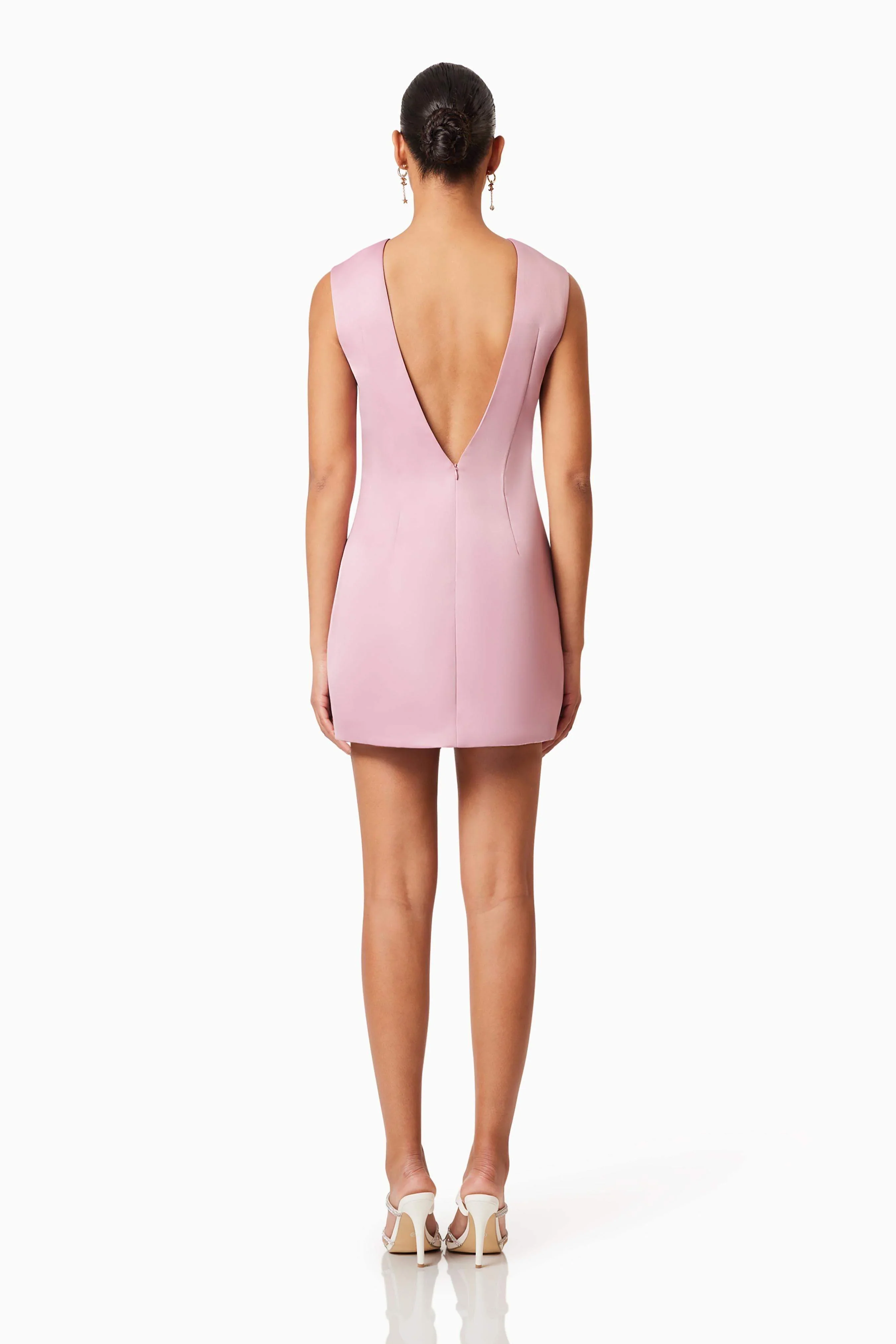 Rose Bow Shift Dress in Pink - luluinthesky