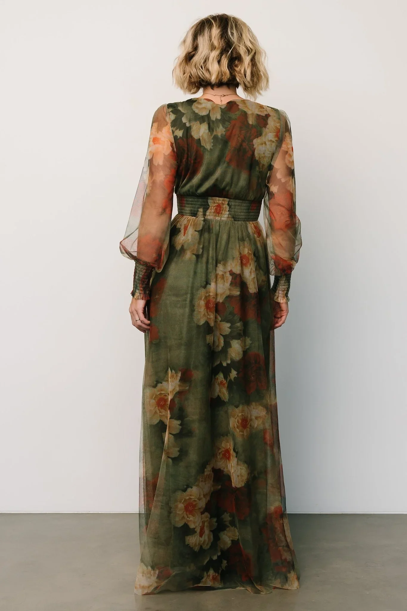 Layla Tulle Maxi Dress | Olive + Rust - luluinthesky