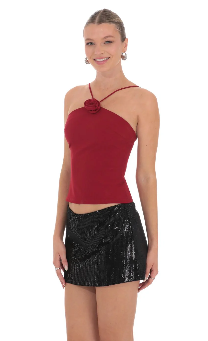 Florette Top in Red - luluinthesky