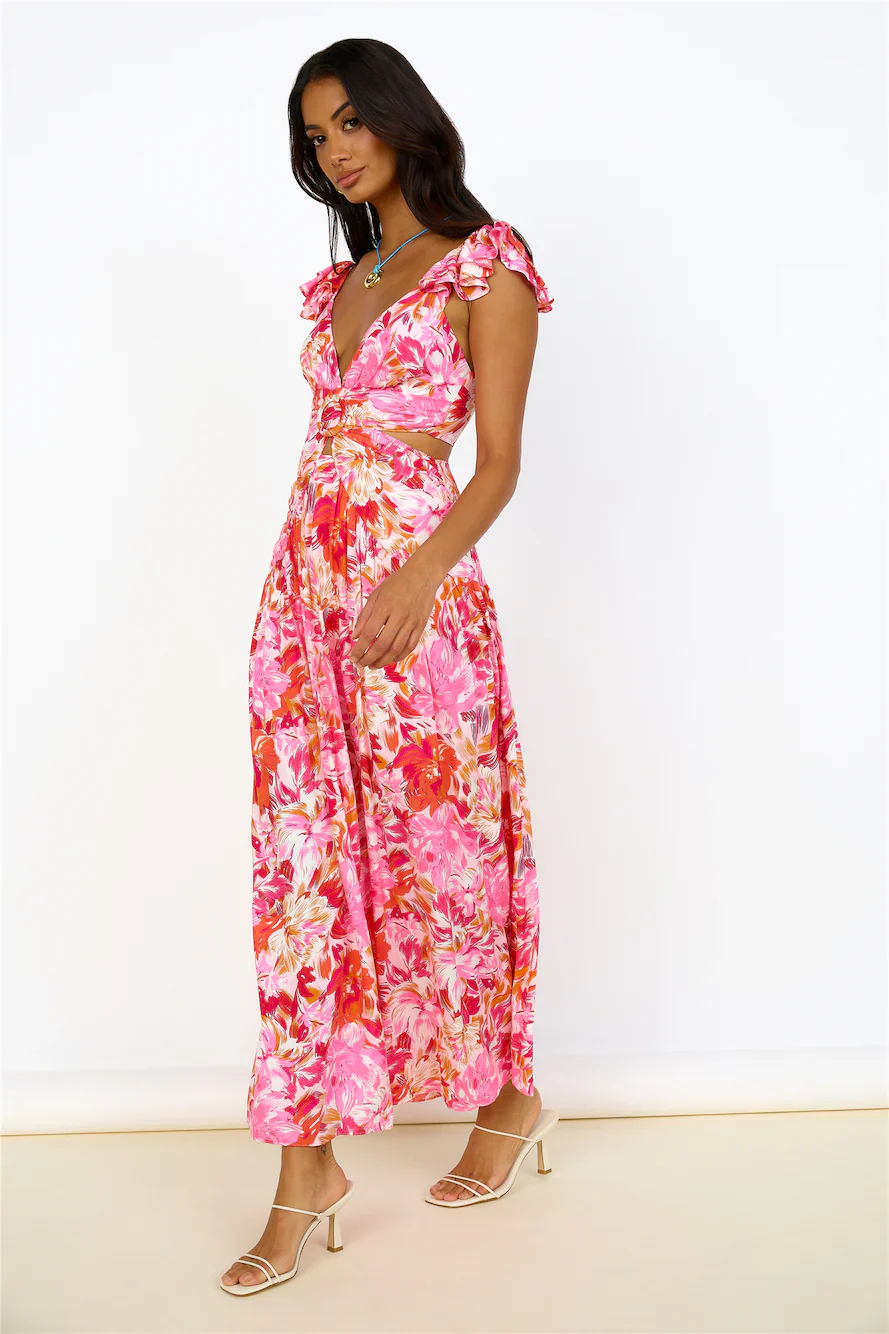 Life Of The Party Maxi Dress Pink - luluinthesky