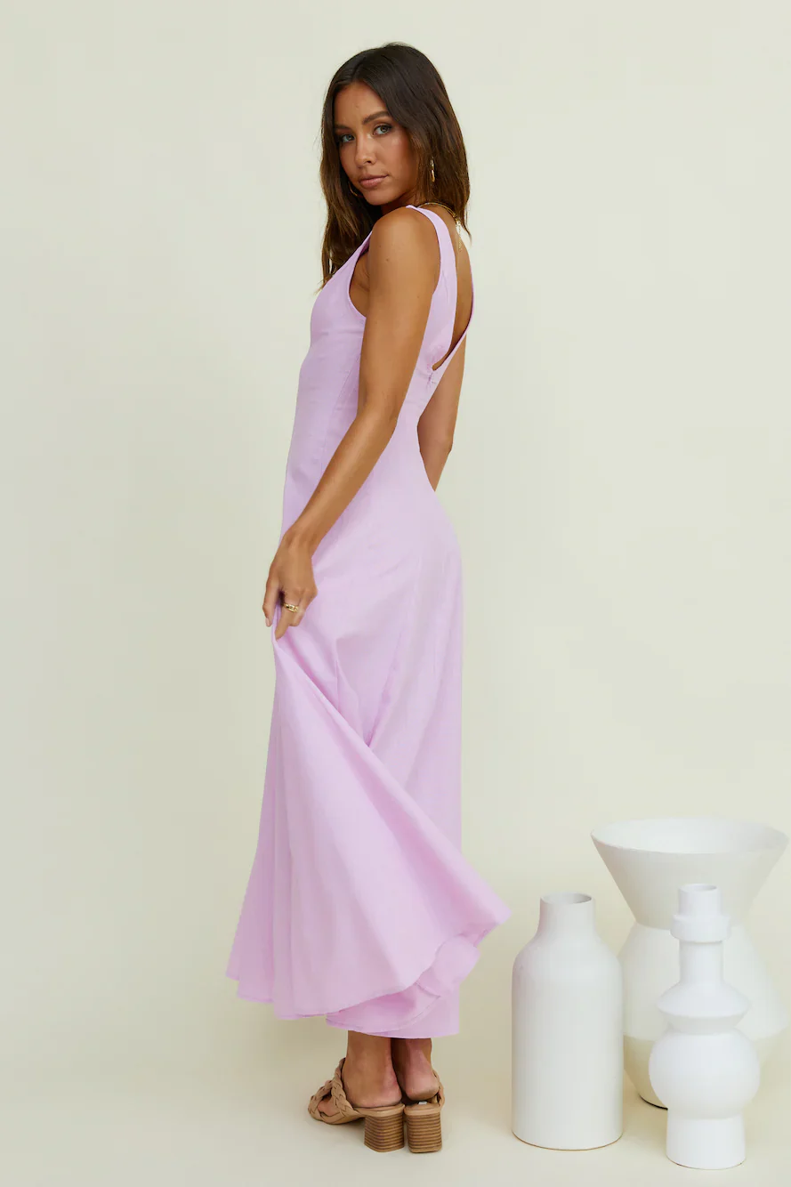 Open Meadows Maxi Dress Lilac - luluinthesky