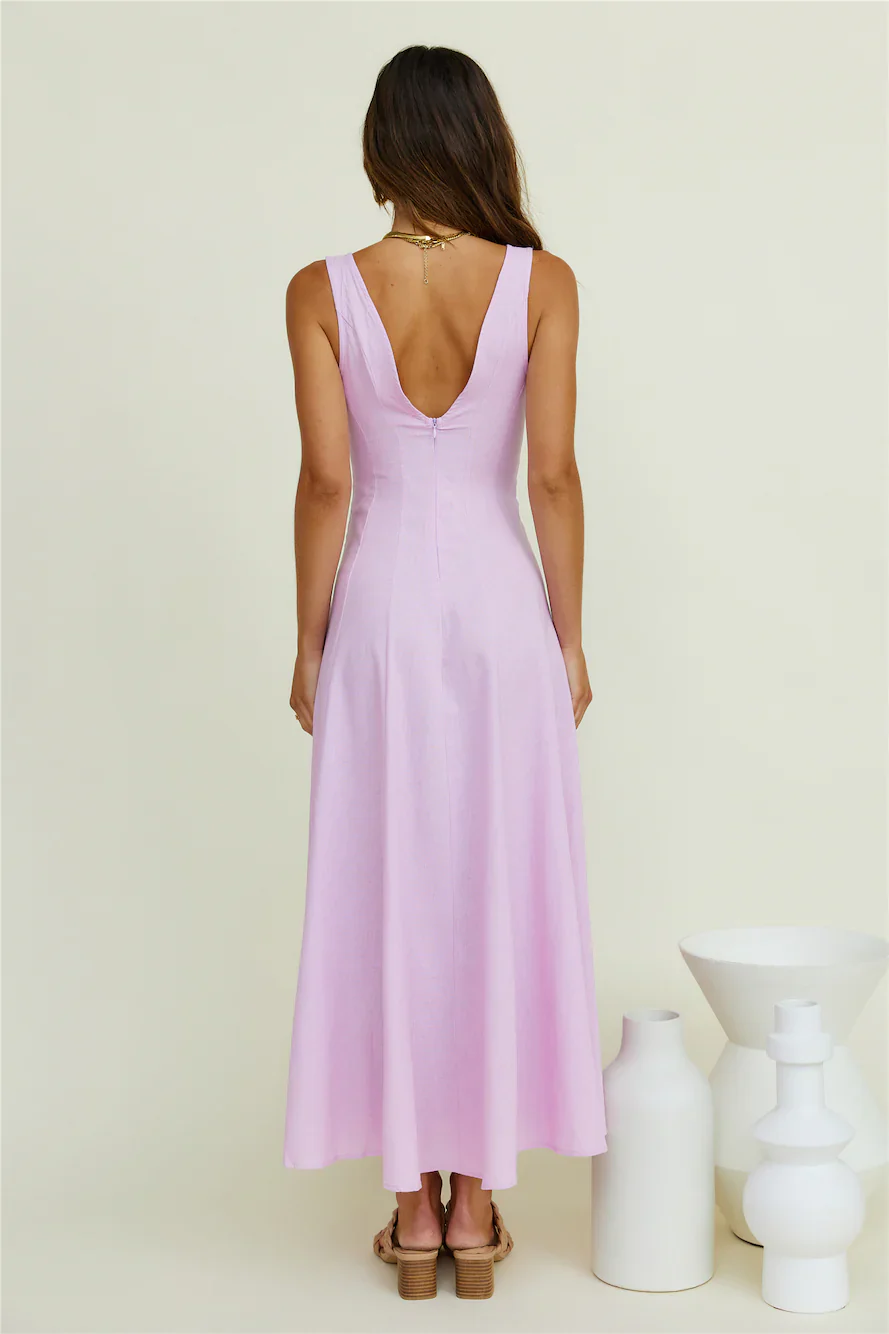 Open Meadows Maxi Dress Lilac - luluinthesky