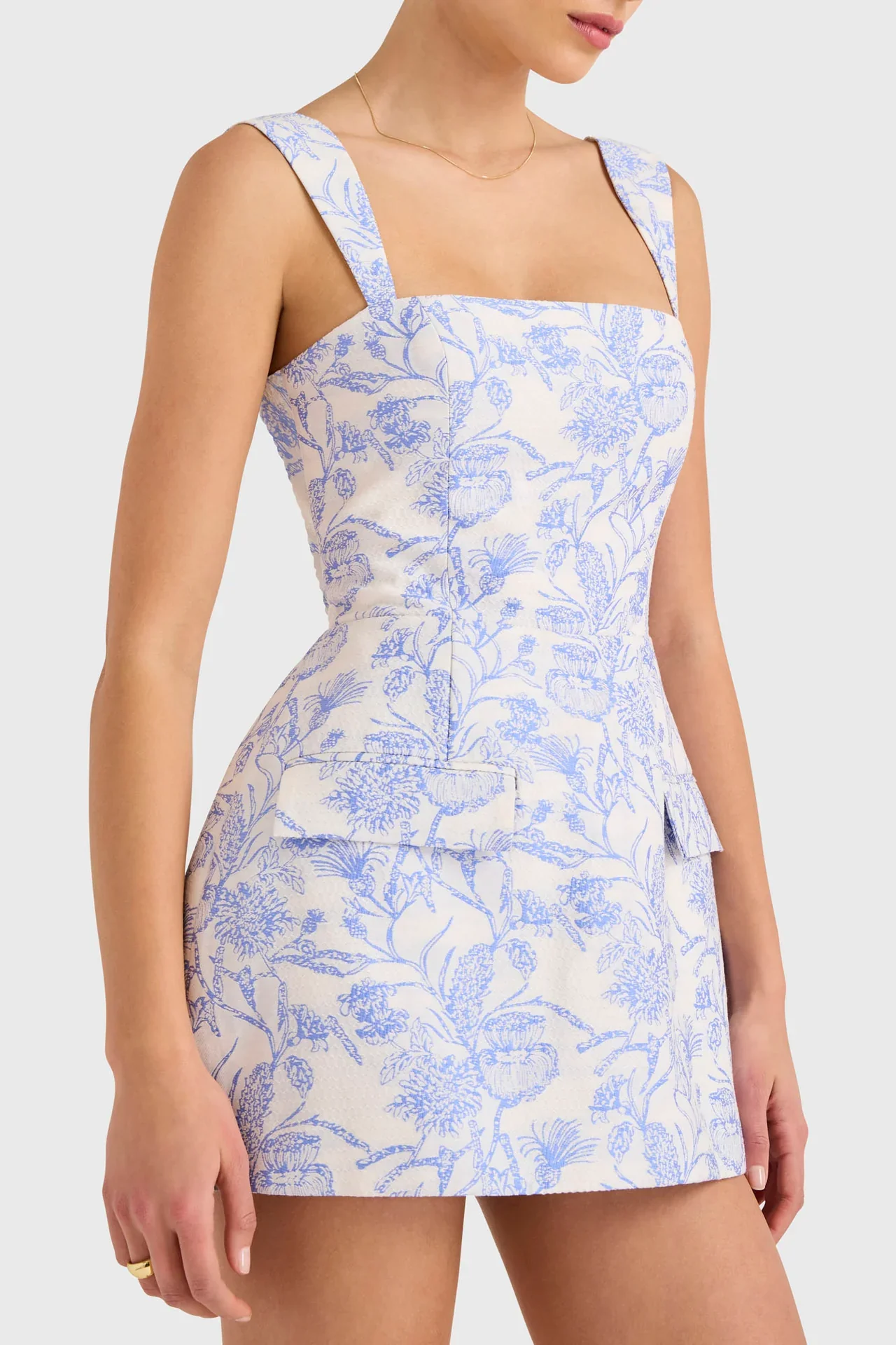 Sunset Oasis Mini Dress Blue - luluinthesky