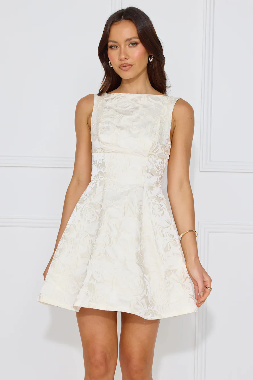 Chic Reverie Mini Dress White - luluinthesky