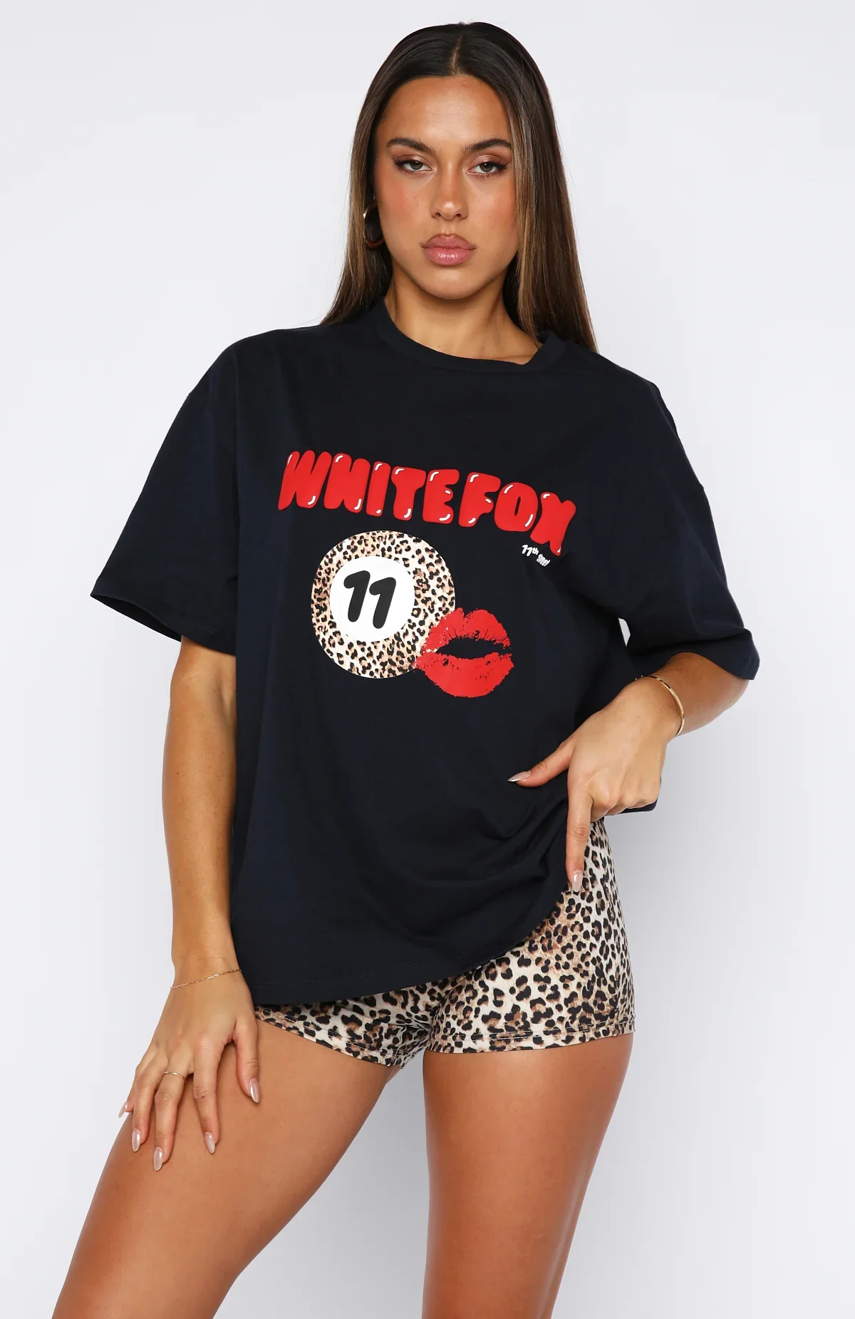 11th Street Concrete Jungle Oversized Tee Blueberry Twist - luluinthesky