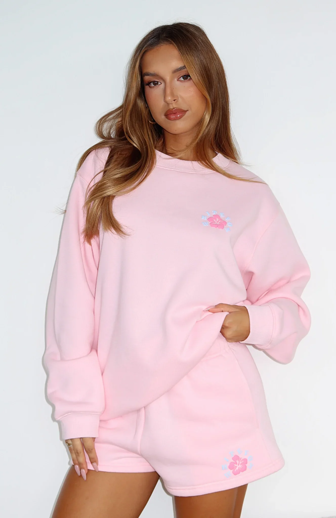 Keep Blooming Lounge Shorts Pink - luluinthesky