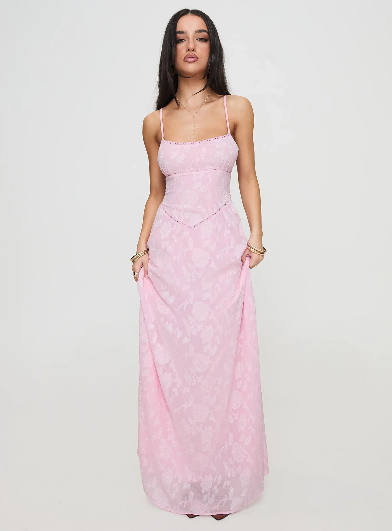 South Of France Maxi Dress Pink - luluinthesky
