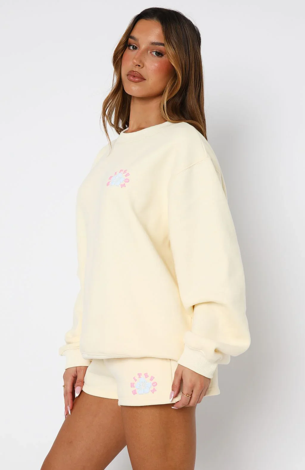 Keep Blooming Oversized Sweater Lemon - luluinthesky
