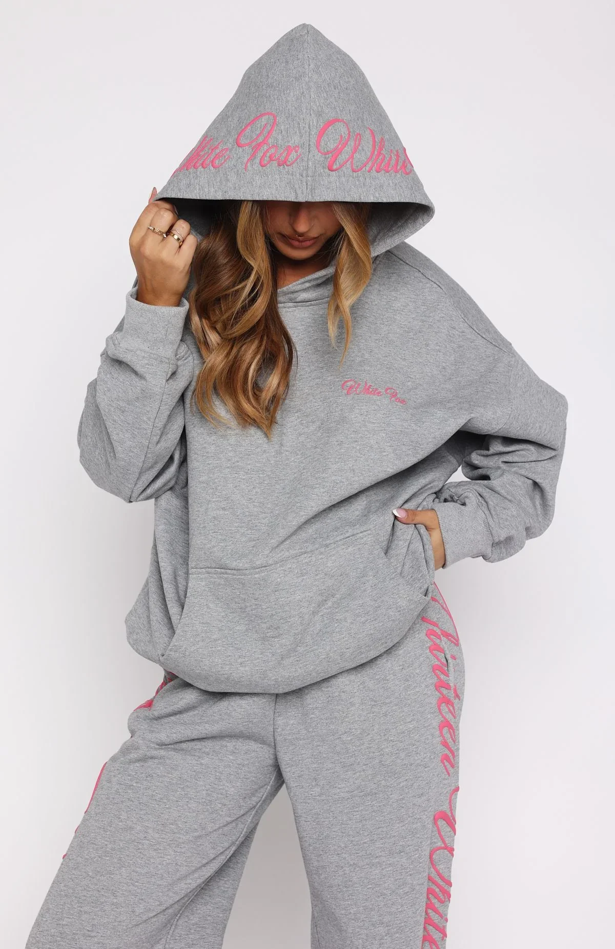 Lucky Thirteen Shaya Oversized Hoodie Dark Grey Marle - luluinthesky