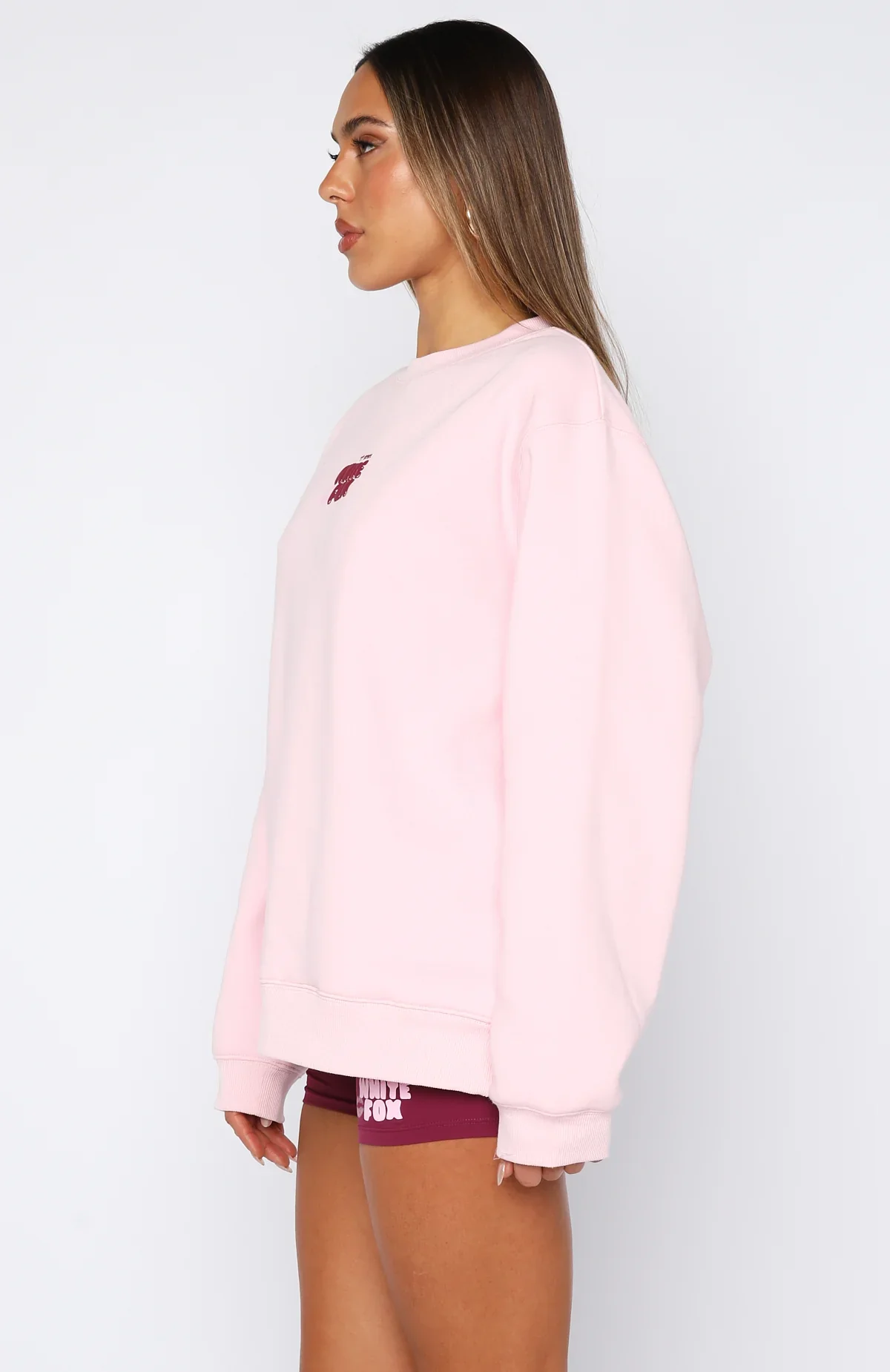 11th Street Sweet Kisses Oversized Sweater Pink Sugar - luluinthesky