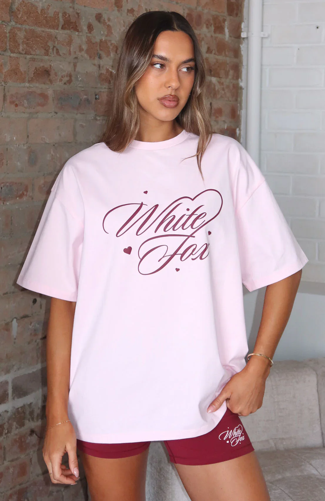 Love You Regardless Oversized Tee Pink - luluinthesky