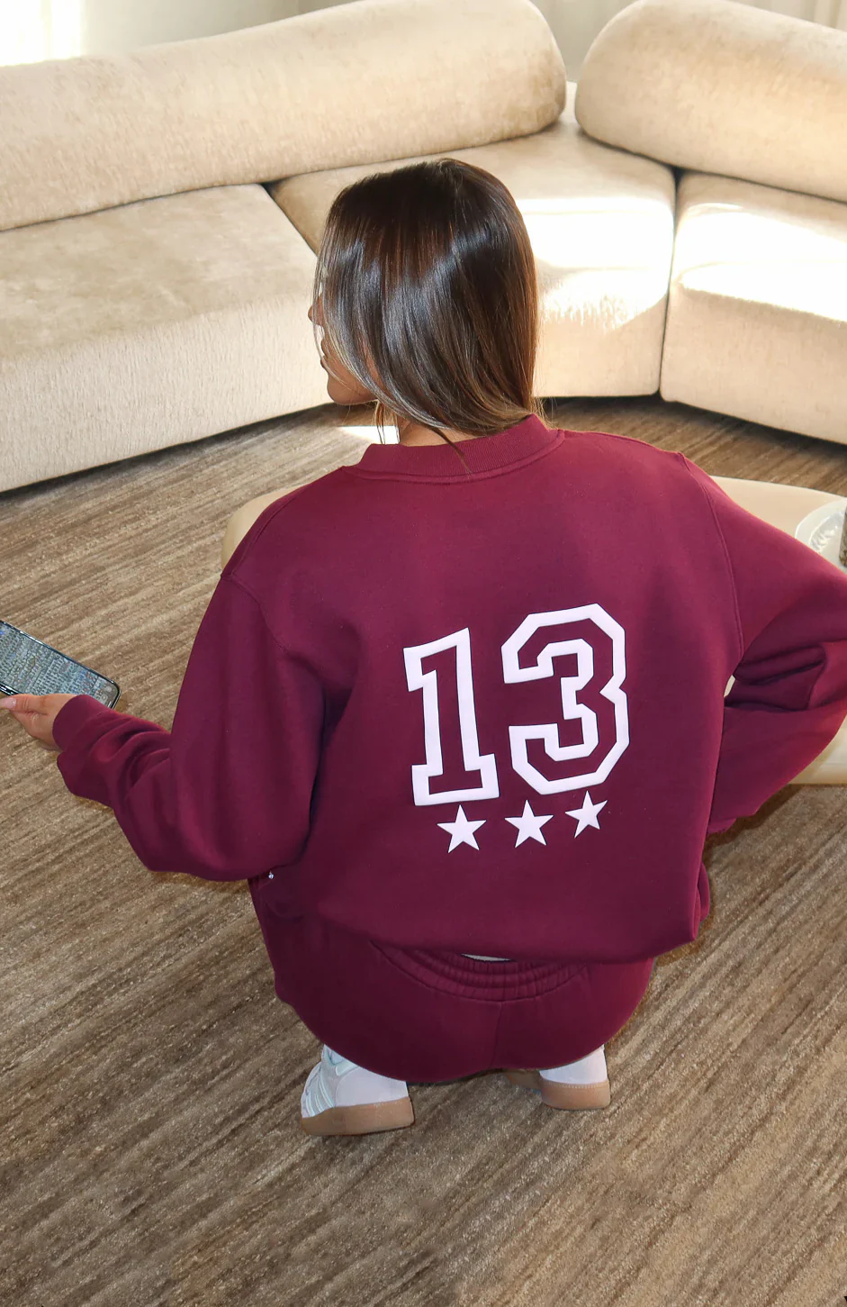 No Hesitation Oversized Sweater Burgundy - luluinthesky