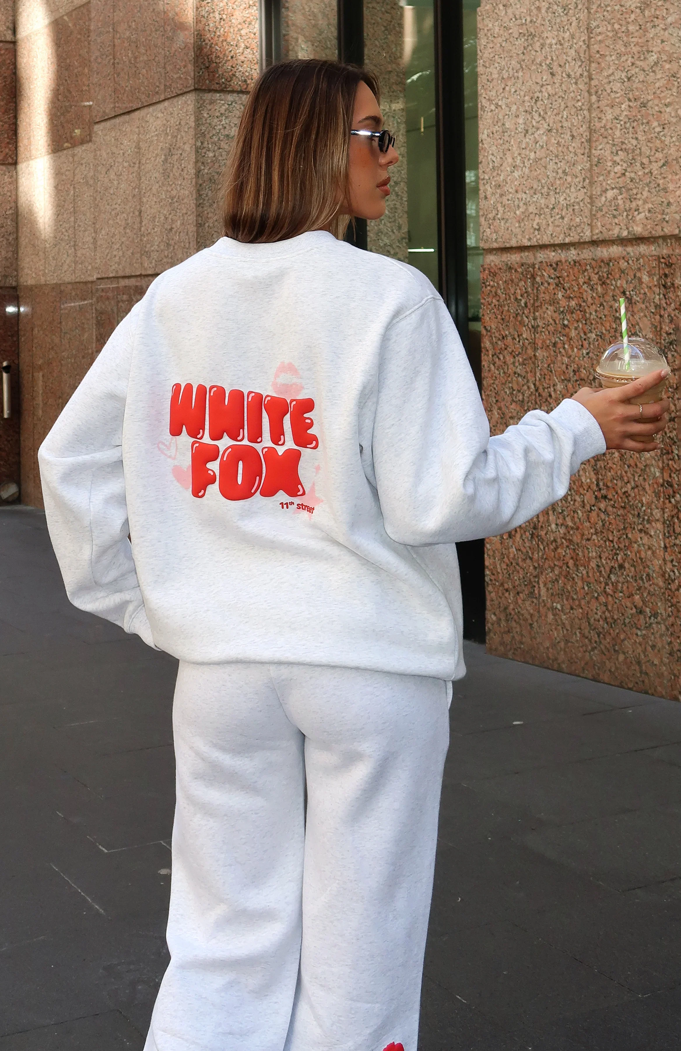 11th Street Sweet Kisses Oversized Sweater Cherry Glaze - luluinthesky