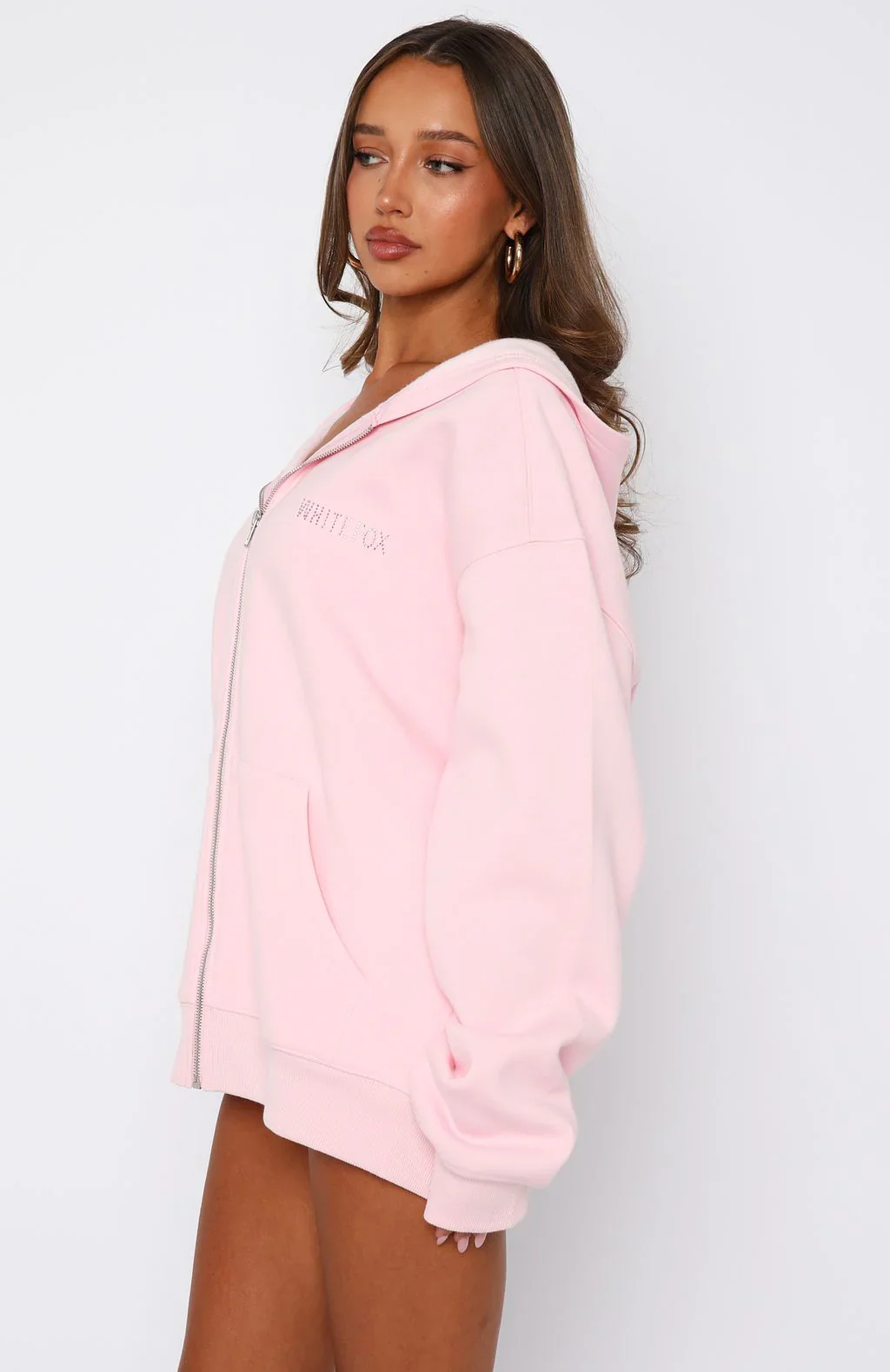 Celebrating Love Zip Front Hoodie Pink - luluinthesky