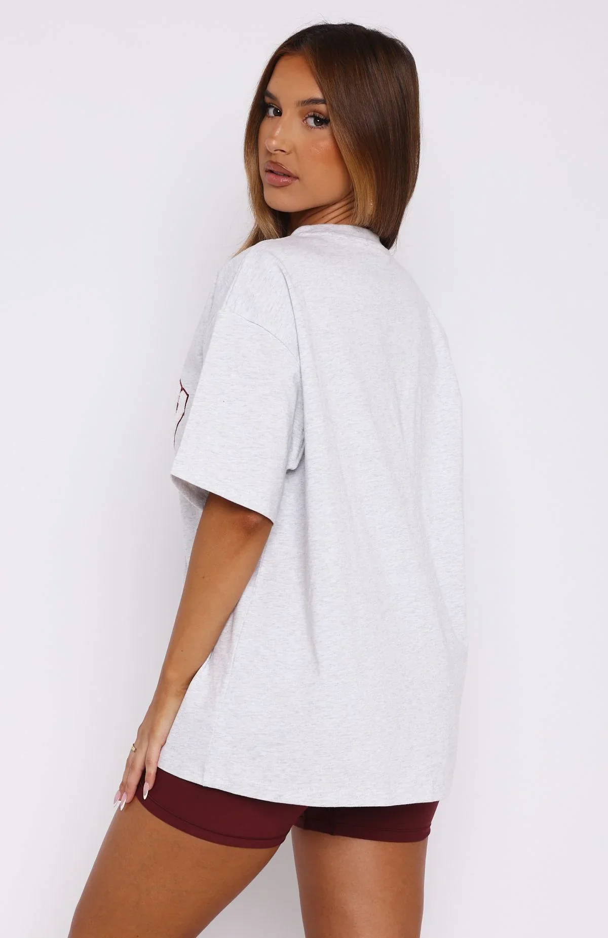 Give It Away Oversized Tee Grey Mist - luluinthesky
