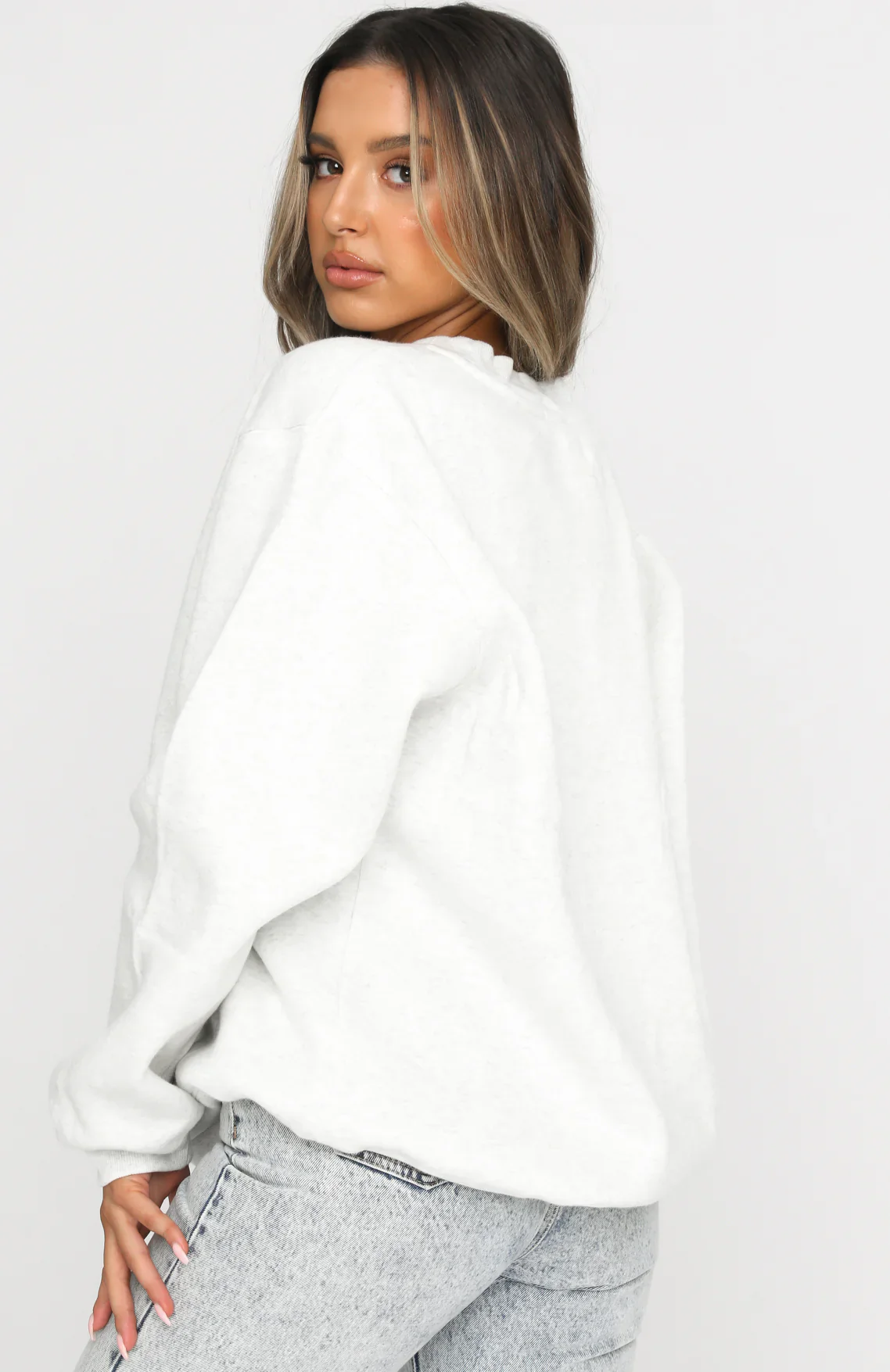 Steal Your Heart Oversized Sweater Grey Marle - luluinthesky