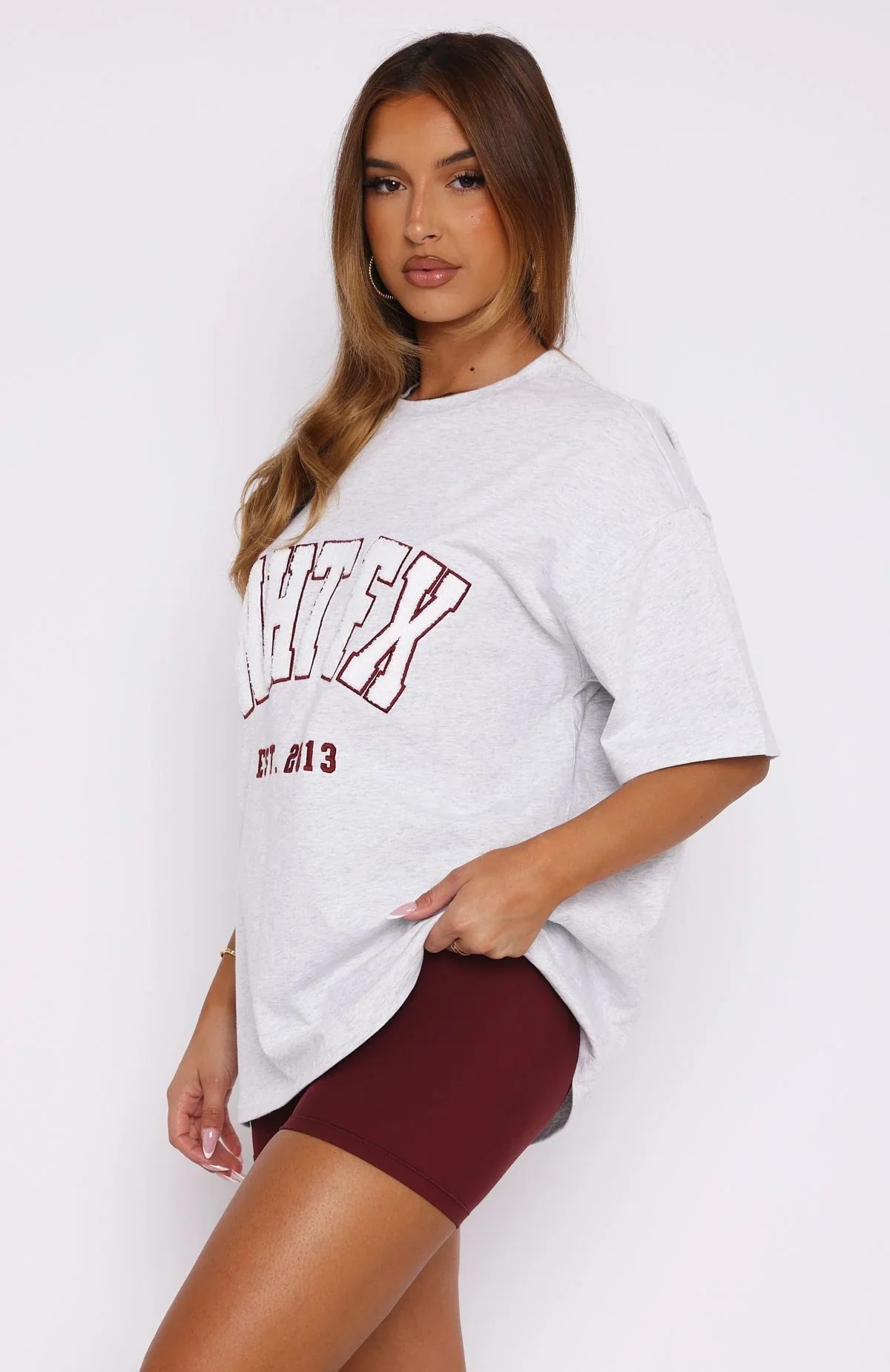 Give It Away Oversized Tee Grey Mist - luluinthesky