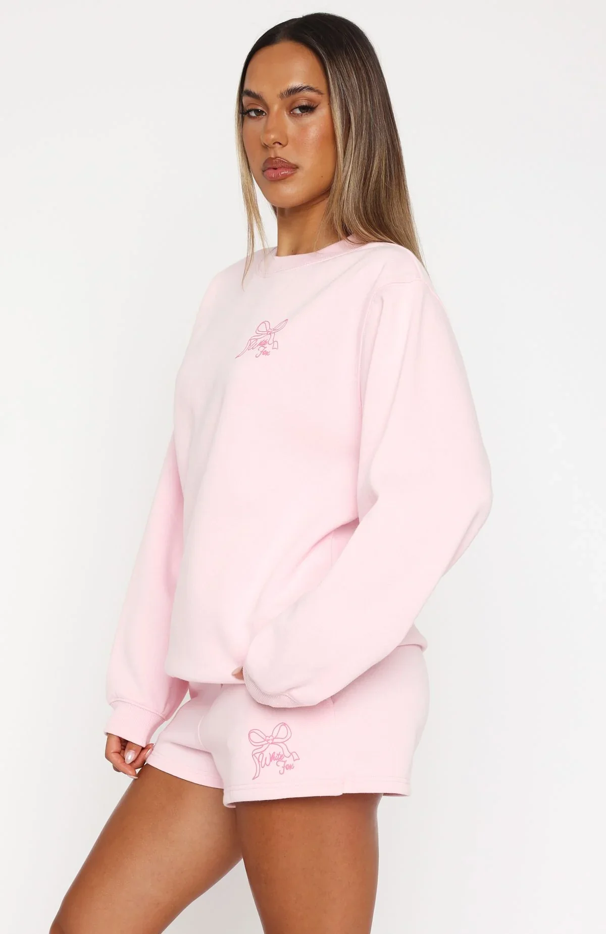 Love You Forever Oversized Sweater Pink - luluinthesky
