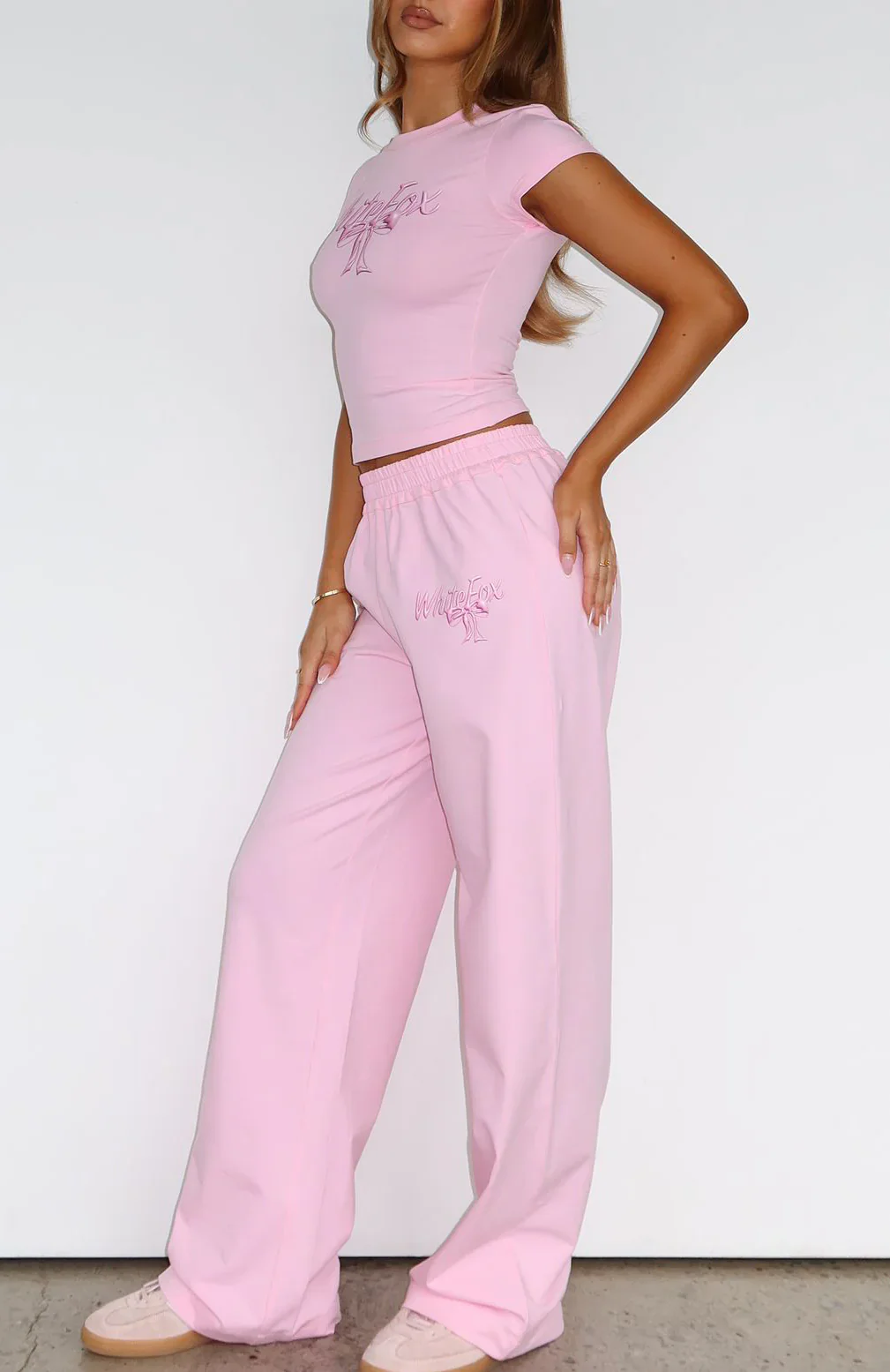 Protecting What's Mine Track Pants Pink - luluinthesky