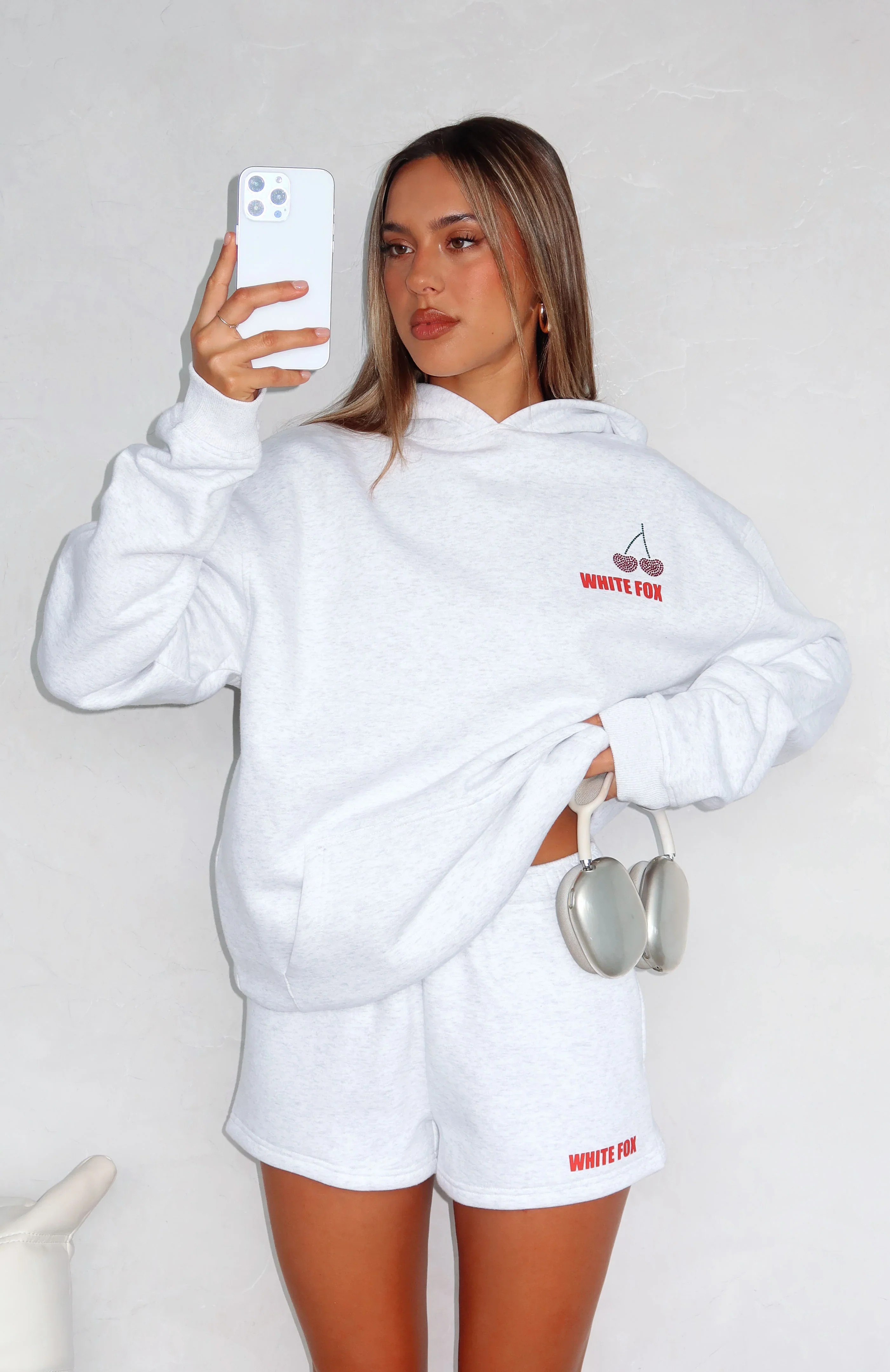 Made With Love Shorts Grey Marle - luluinthesky