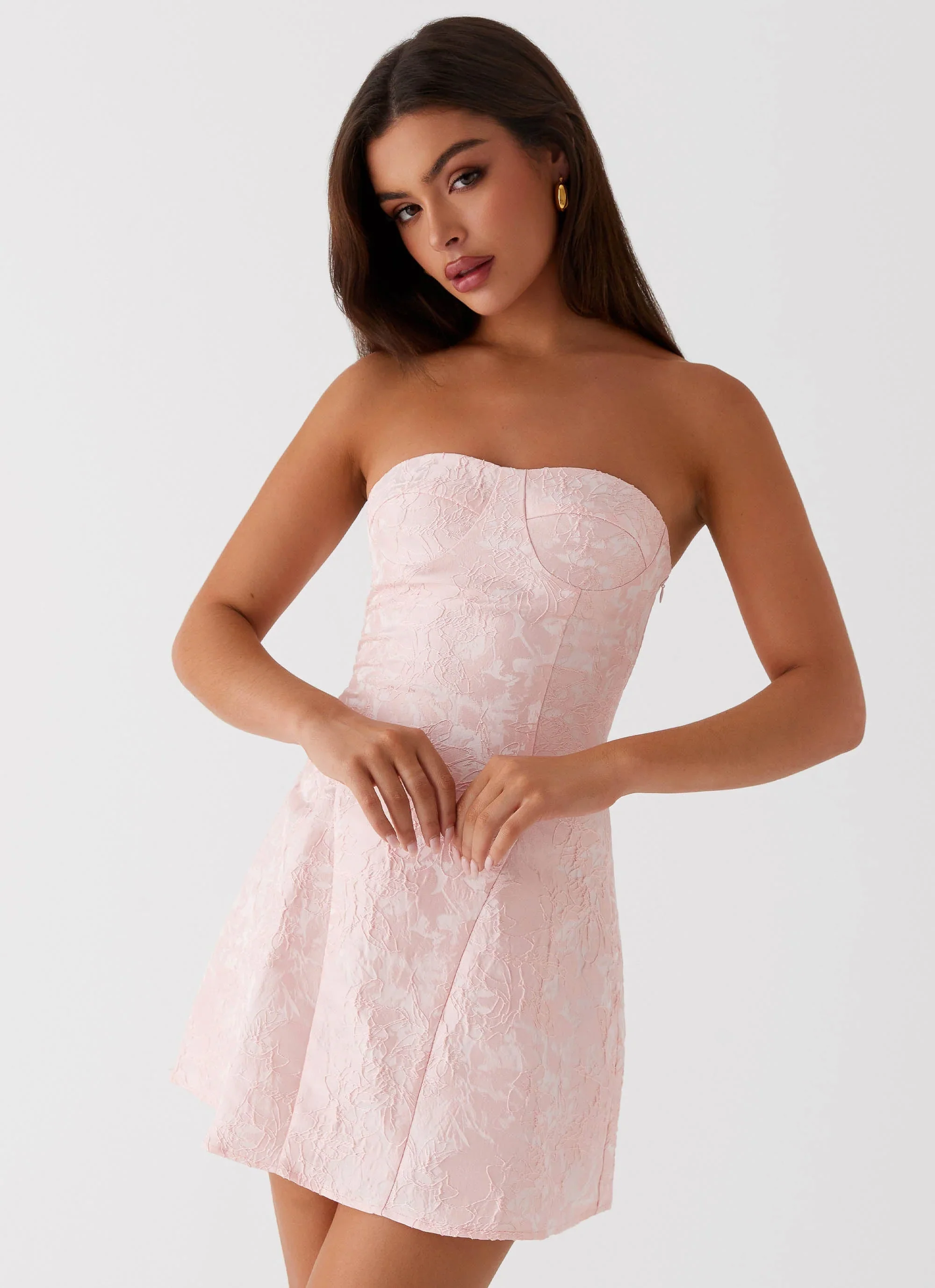 So Stylish Mini Dress - Pink - luluinthesky