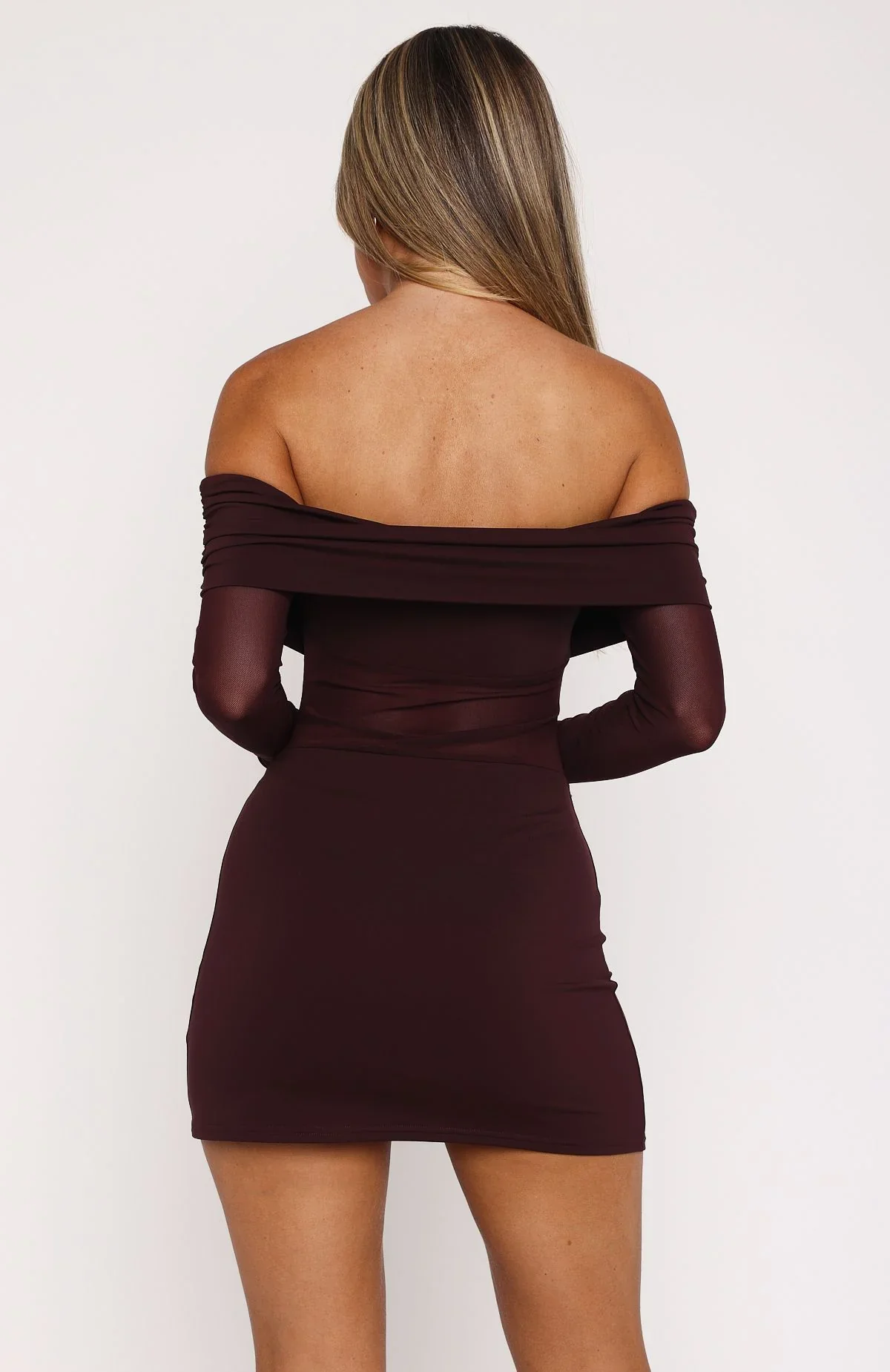Own Your Story Long Sleeve Mini Dress Burgundy - luluinthesky