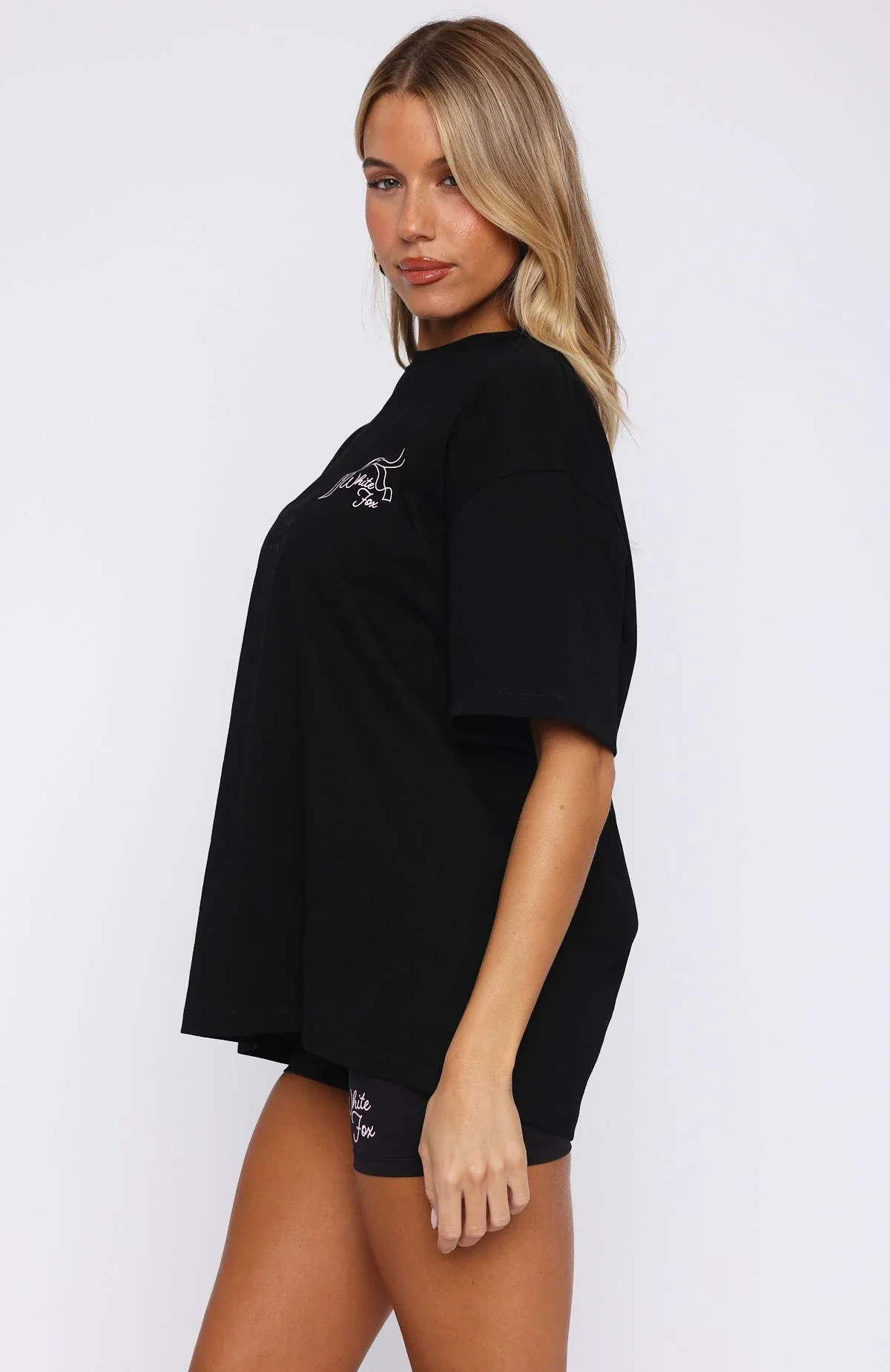 Love You Forever Oversized Tee Black - luluinthesky