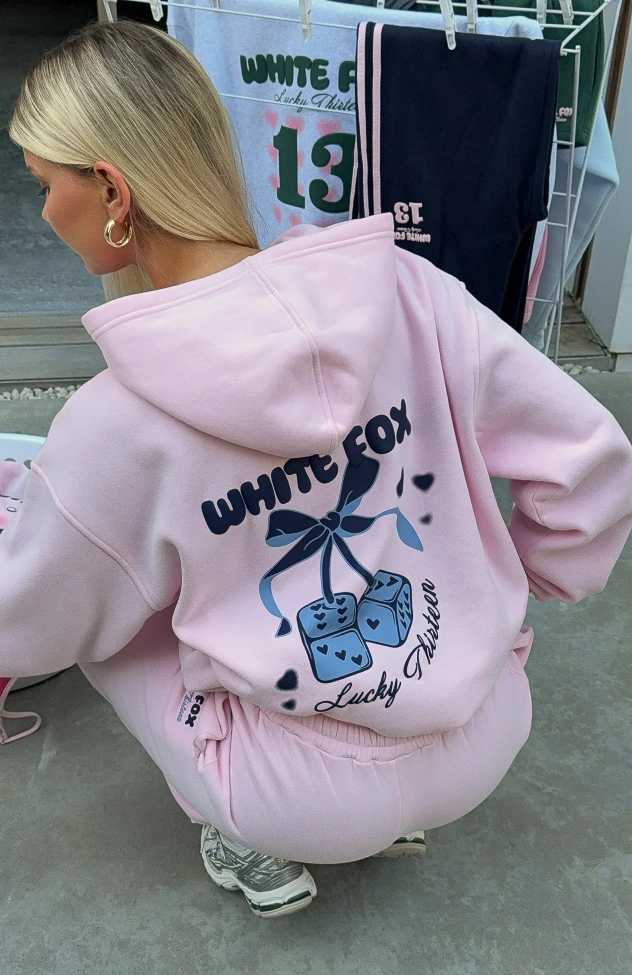 Lucky Thirteen Cheyenne Oversized Hoodie Soft Pink - luluinthesky