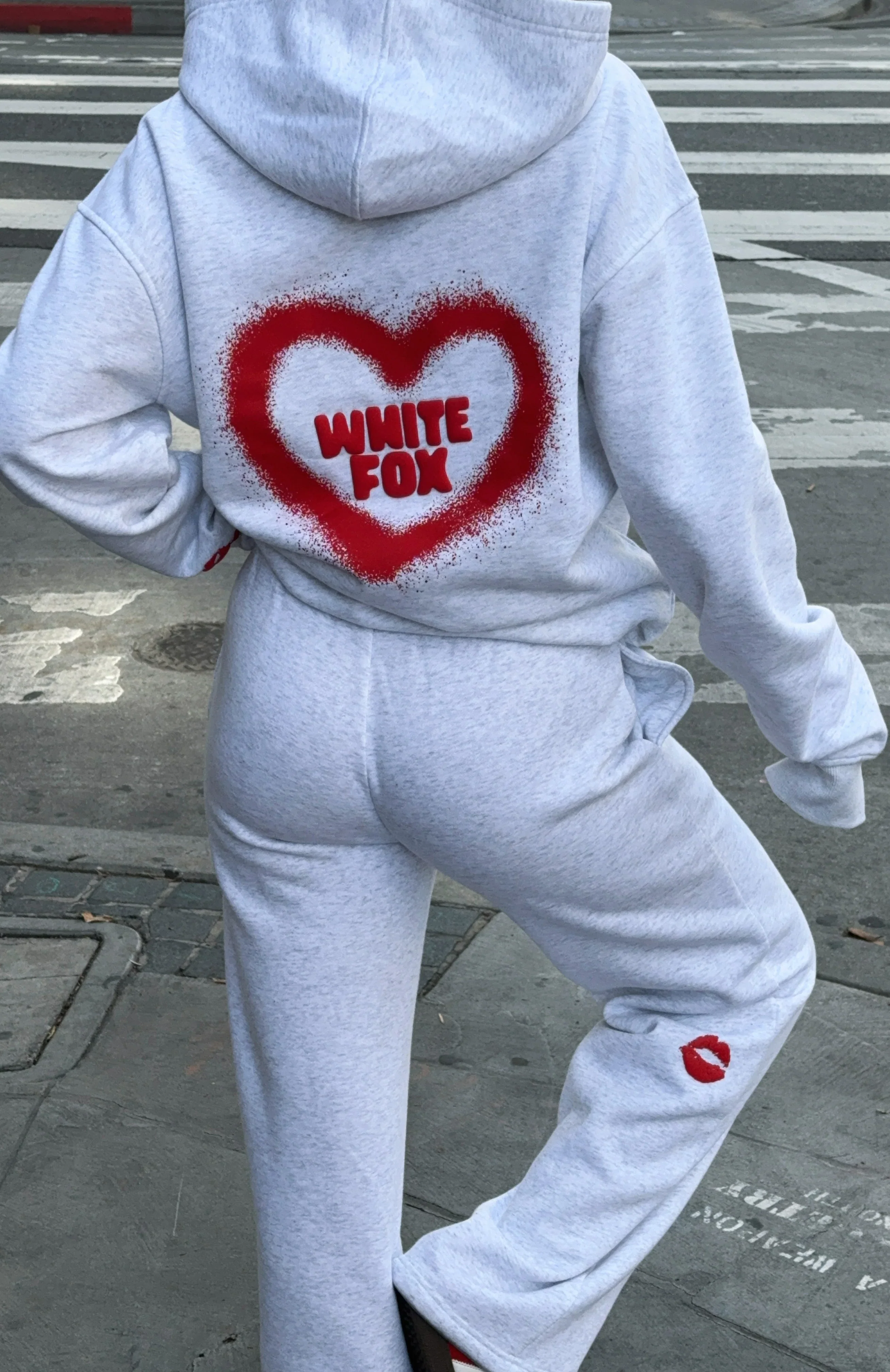 11th Street City Girl At Heart Wide Leg Sweatpants Cherry Glaze - luluinthesky