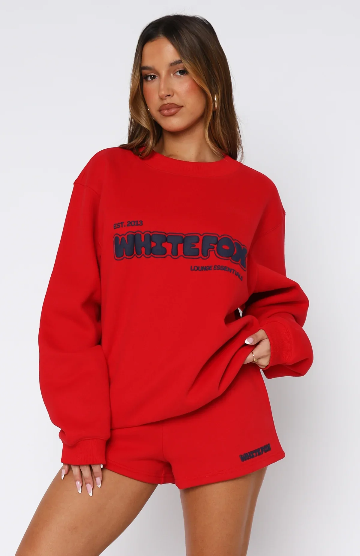 Give It A Try Oversized Sweater Red - luluinthesky