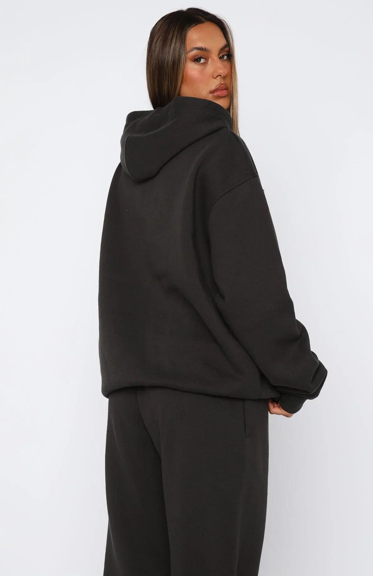 From The Archives Lexi Oversized Hoodie Charcoal - luluinthesky