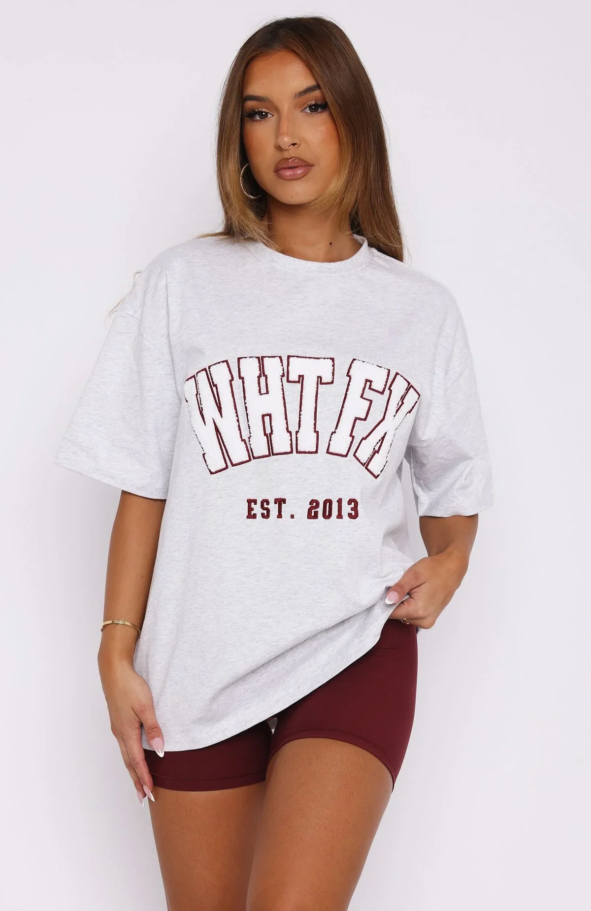 Give It Away Oversized Tee Grey Mist - luluinthesky